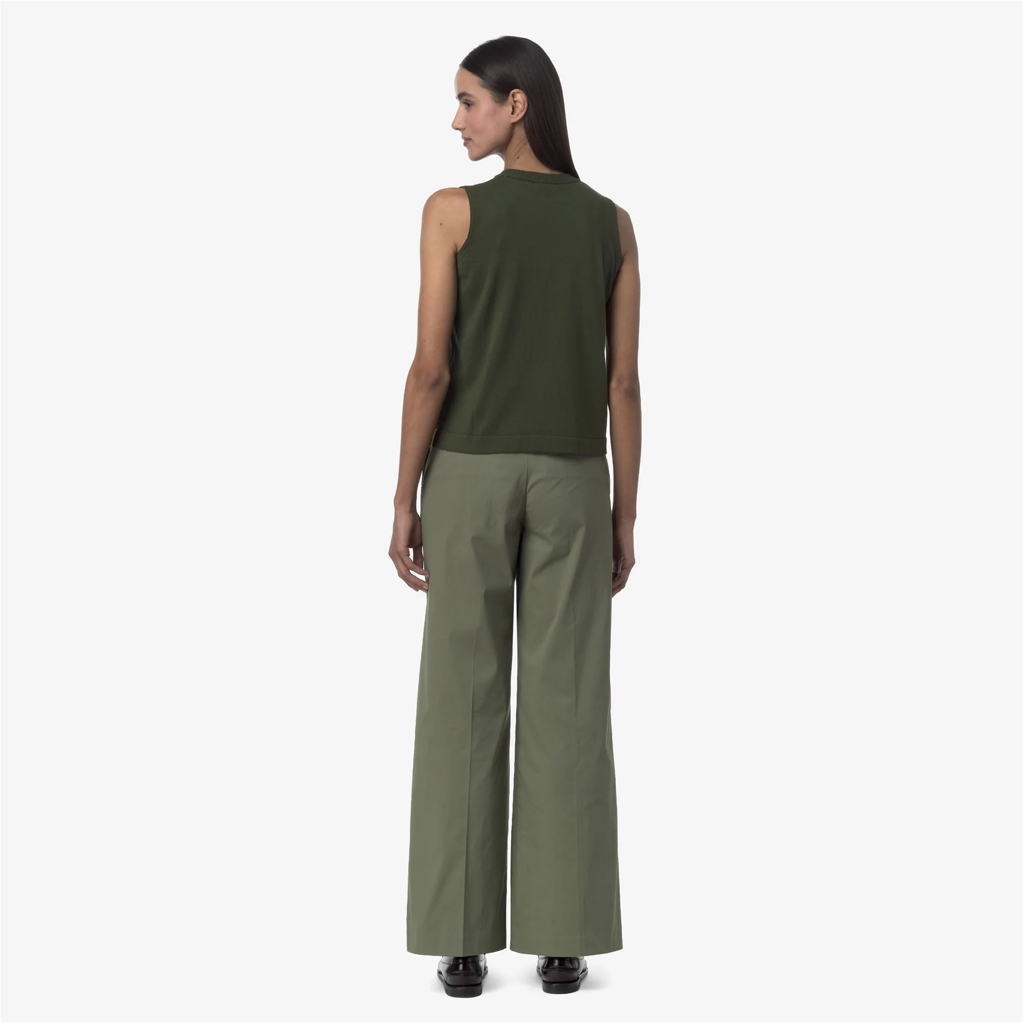 TYA TWILL TECH - Pants - CHINO - Woman - GREEN LICHEN - Image 5