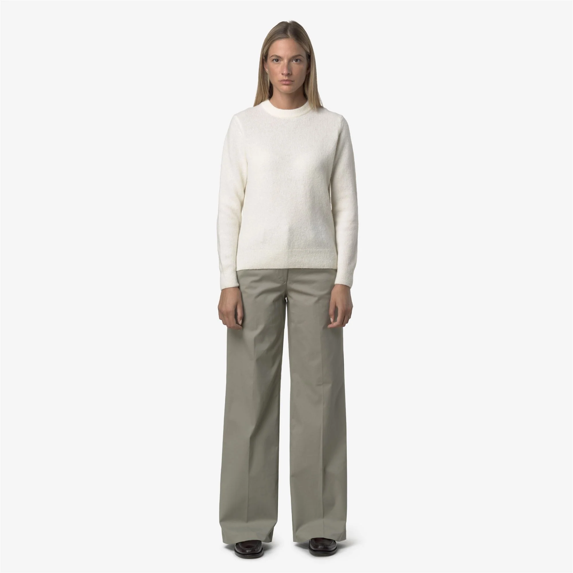 TYANNE TWILL TECH PEACH - Pants - CHINO - Woman - GREEN OAK - Image 3