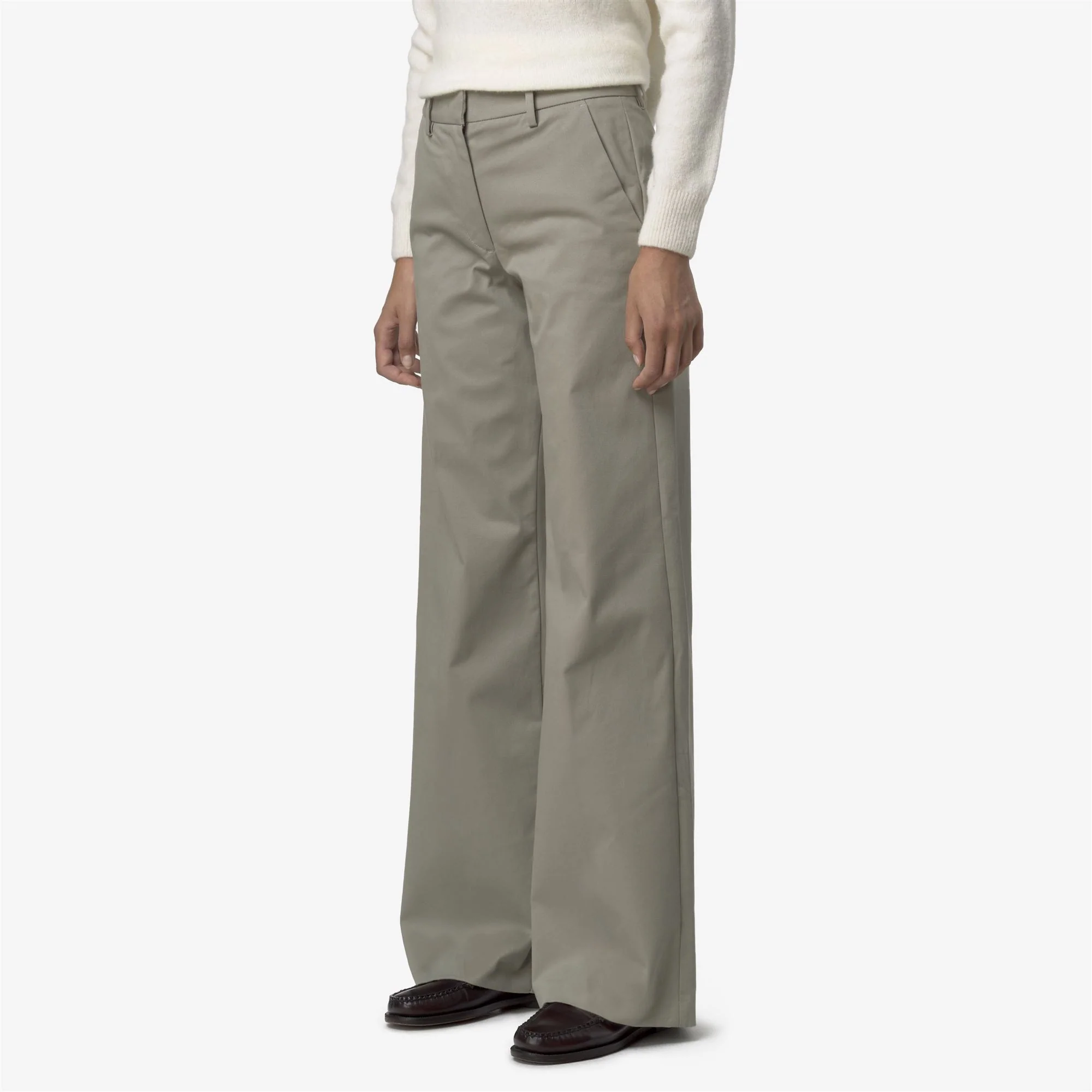 TYANNE TWILL TECH PEACH - Pants - CHINO - Woman - GREEN OAK - Image 4