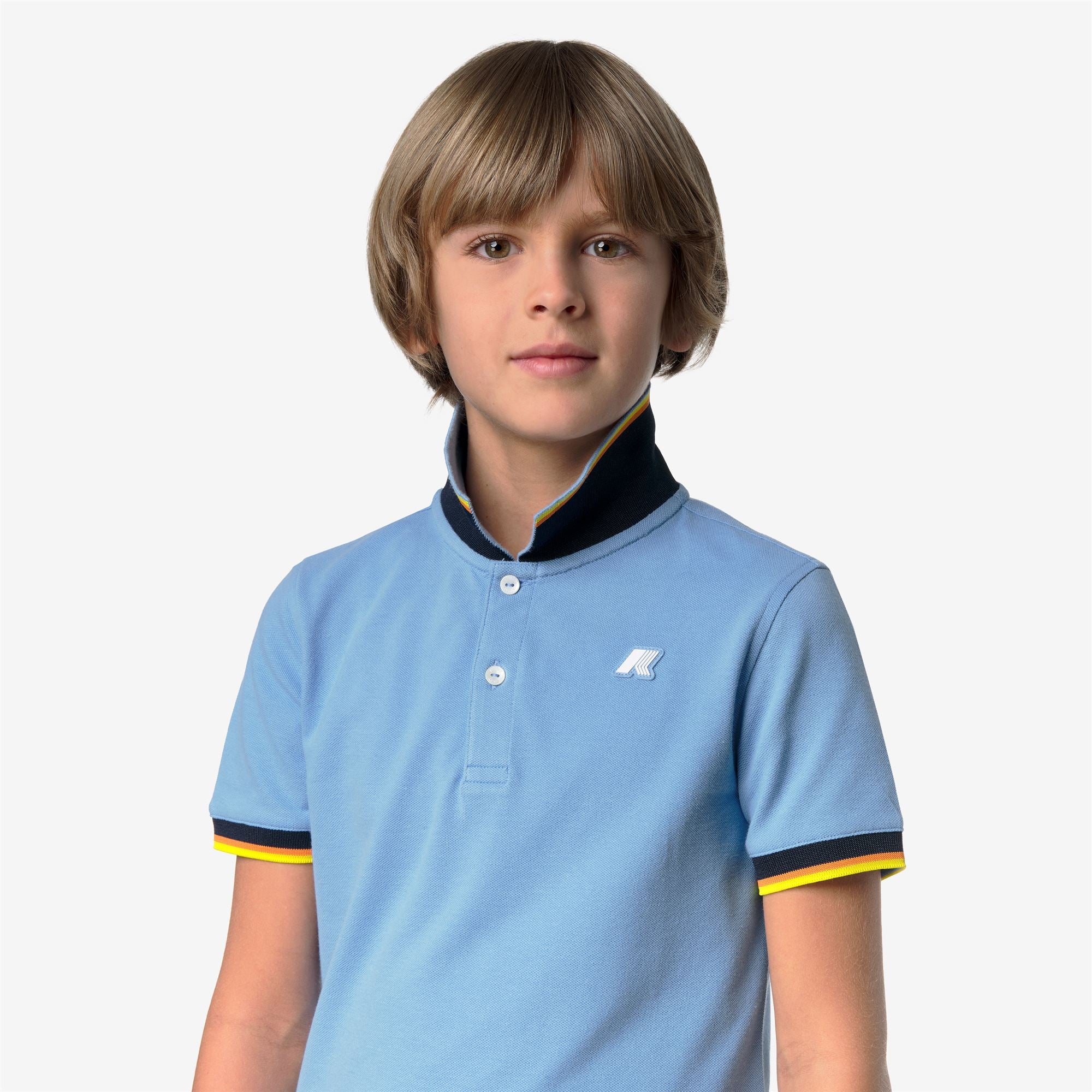 P. VINCENT PIQUE - Polo Shirts - Polo - Boy - BLUE CIELO - Image 2