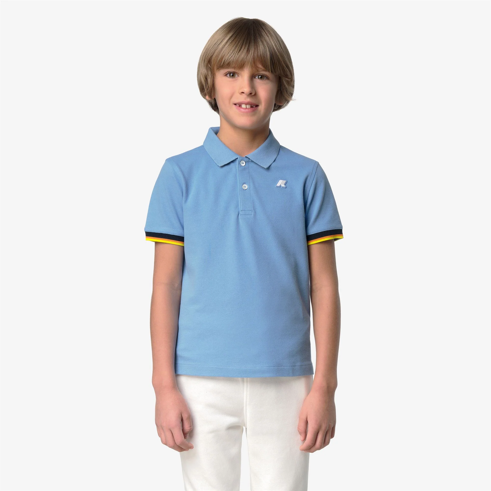 P. VINCENT PIQUE - Polo Shirts - Polo - Boy - BLUE CIELO - Image 3