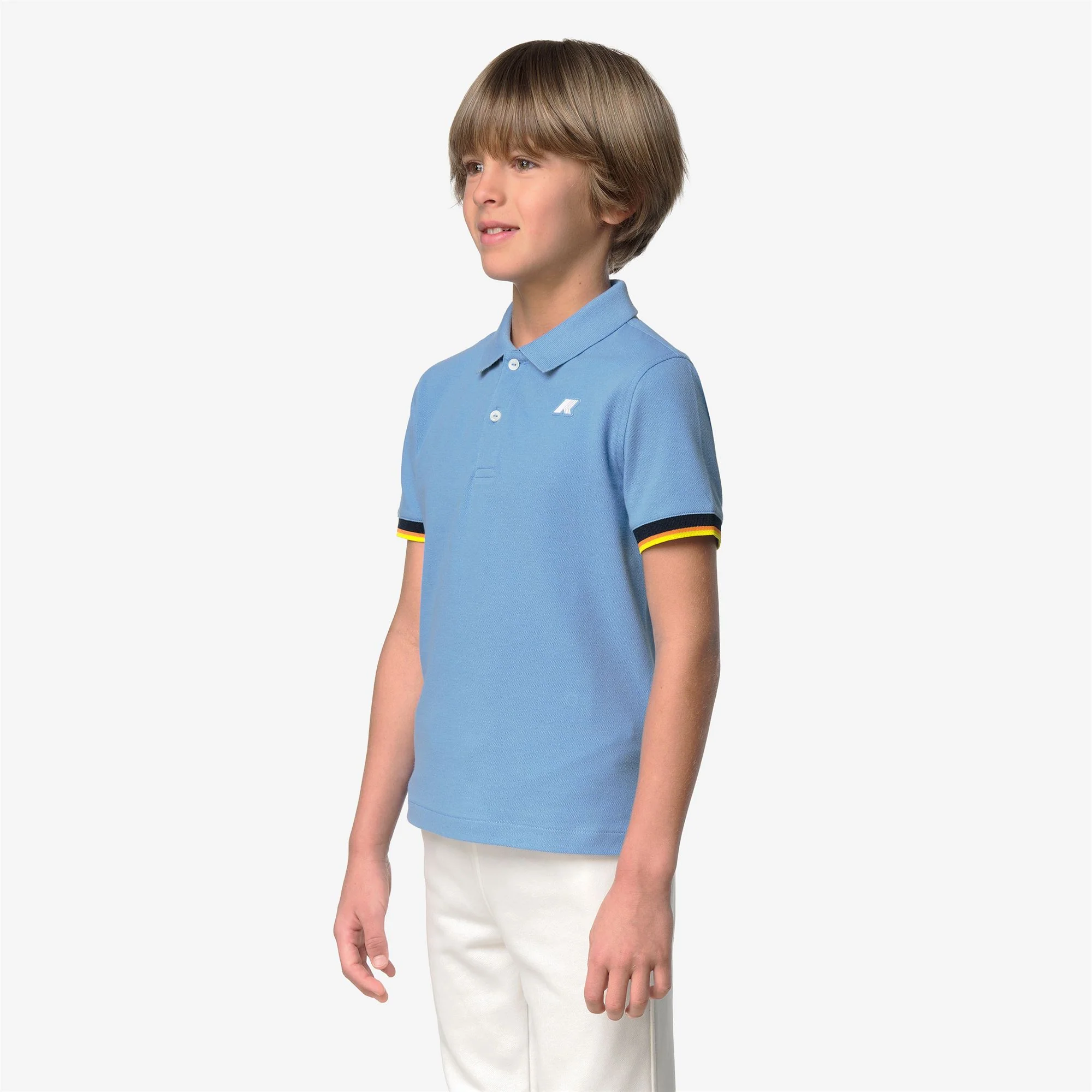 P. VINCENT PIQUE - Polo Shirts - Polo - Boy - BLUE CIELO - Image 4