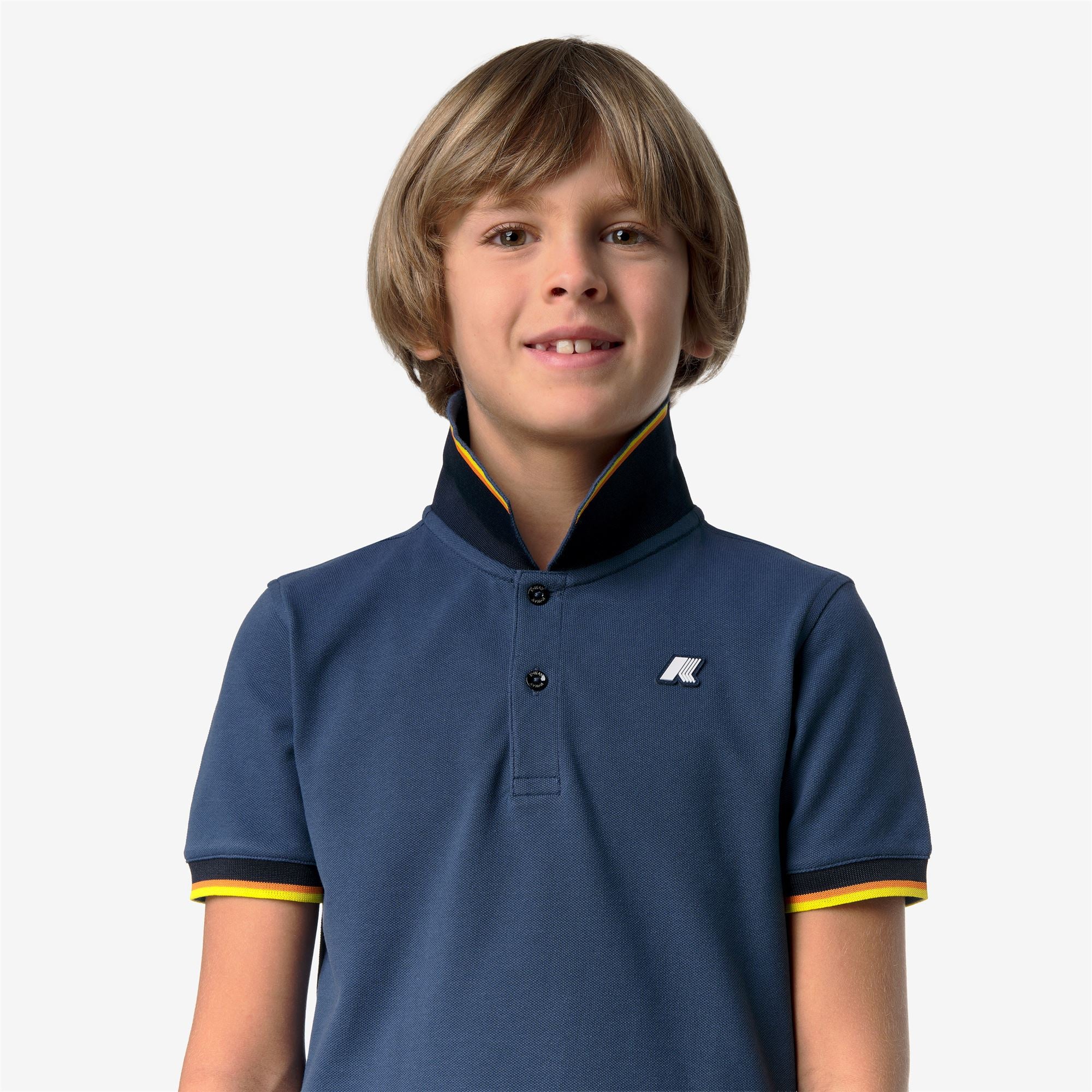 P. VINCENT PIQUE - Polo Shirts - Polo - Boy - BLUE INSIGNIA - Image 2