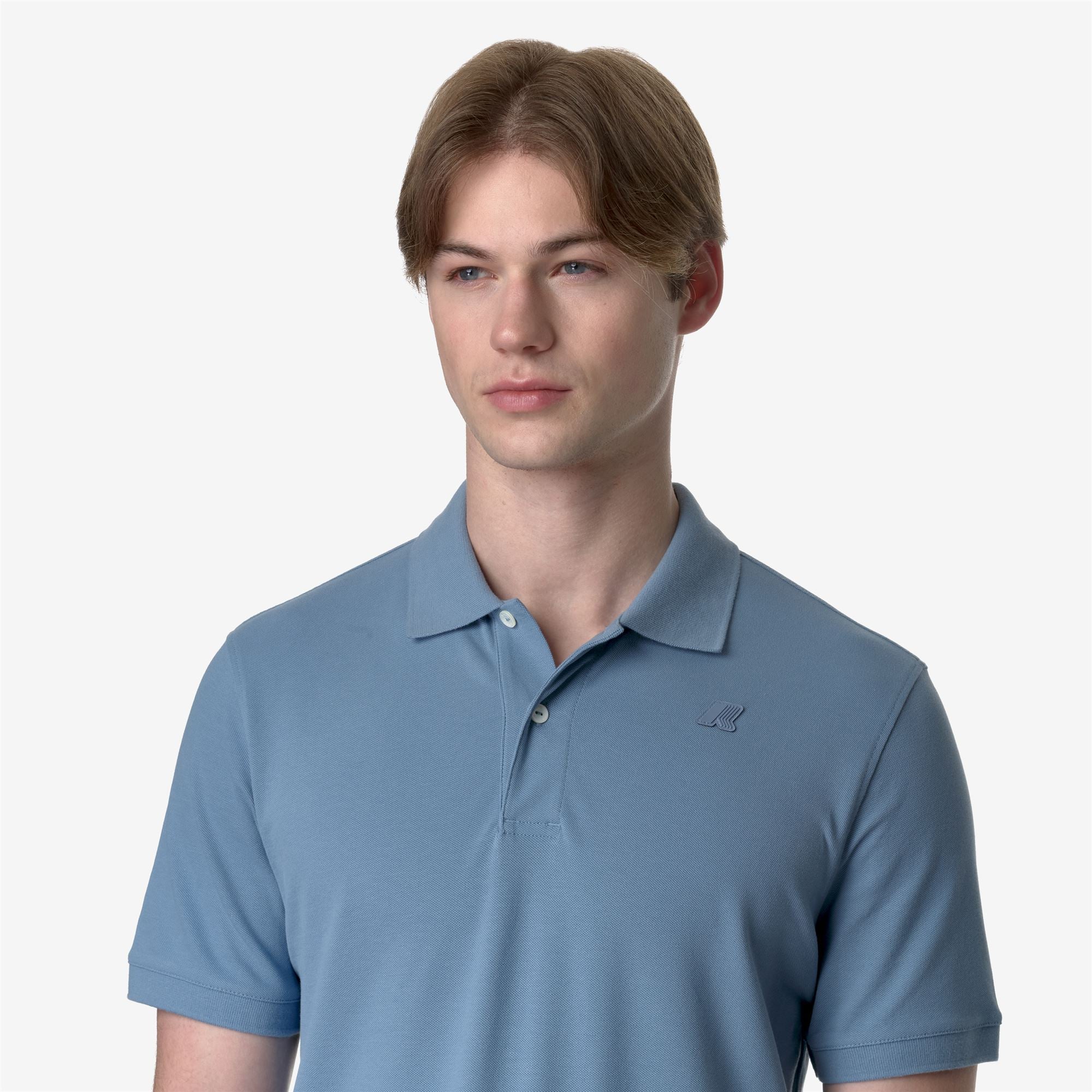 AMEDEE PIQUE SLIM - Polo Shirts - Polo - Man - BLUE ALLURE - Image 2