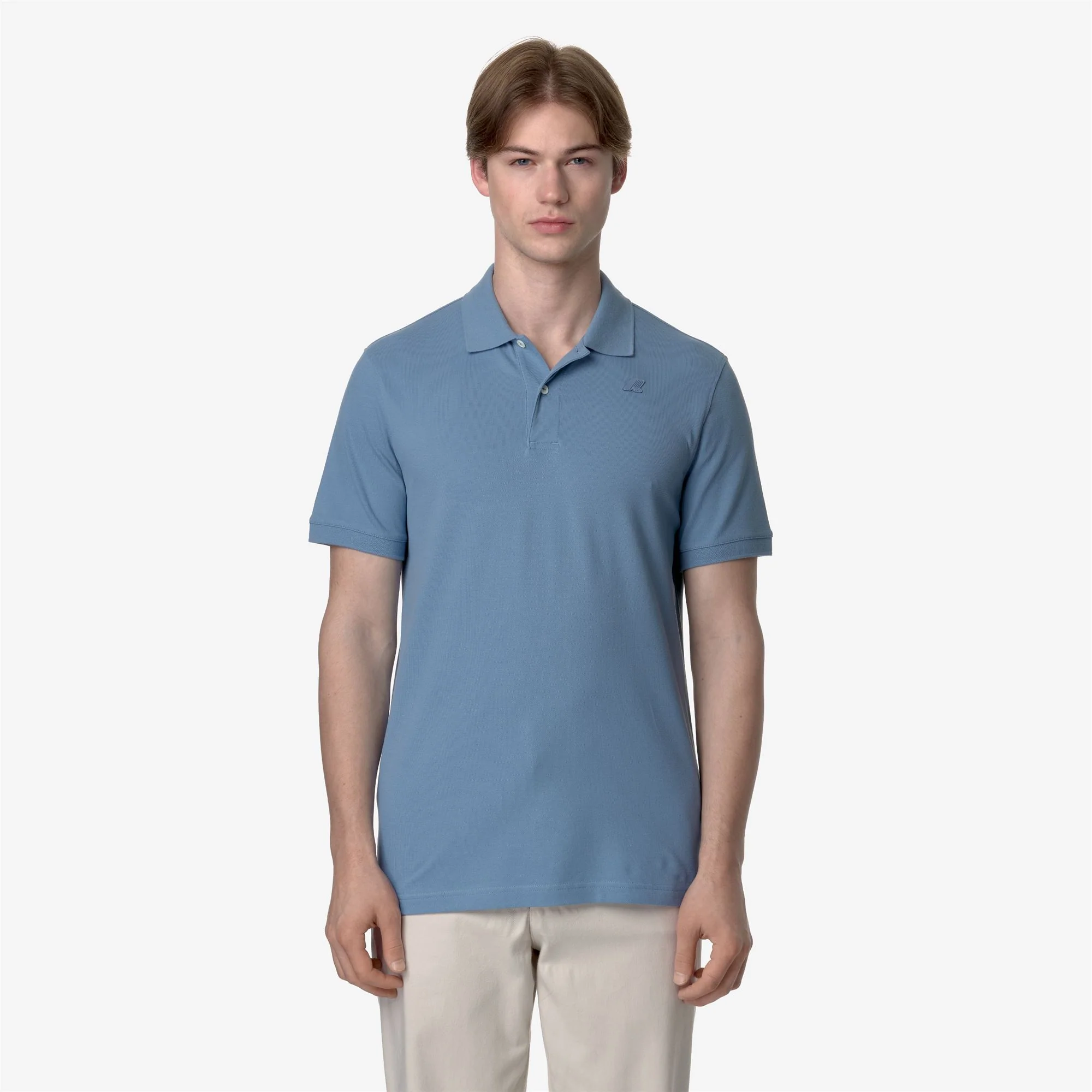 AMEDEE PIQUE SLIM - Polo Shirts - Polo - Man - BLUE ALLURE - Image 3
