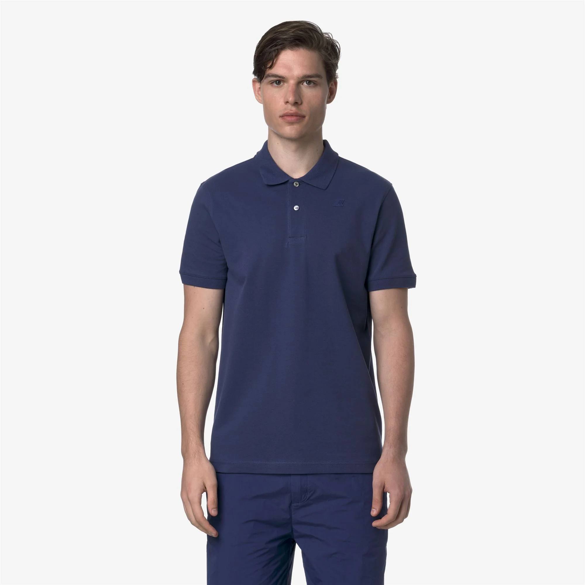 AMEDEE PIQUE SLIM - Polo Shirts - Polo - Man - BLUE DEEP COBALT - Image 3