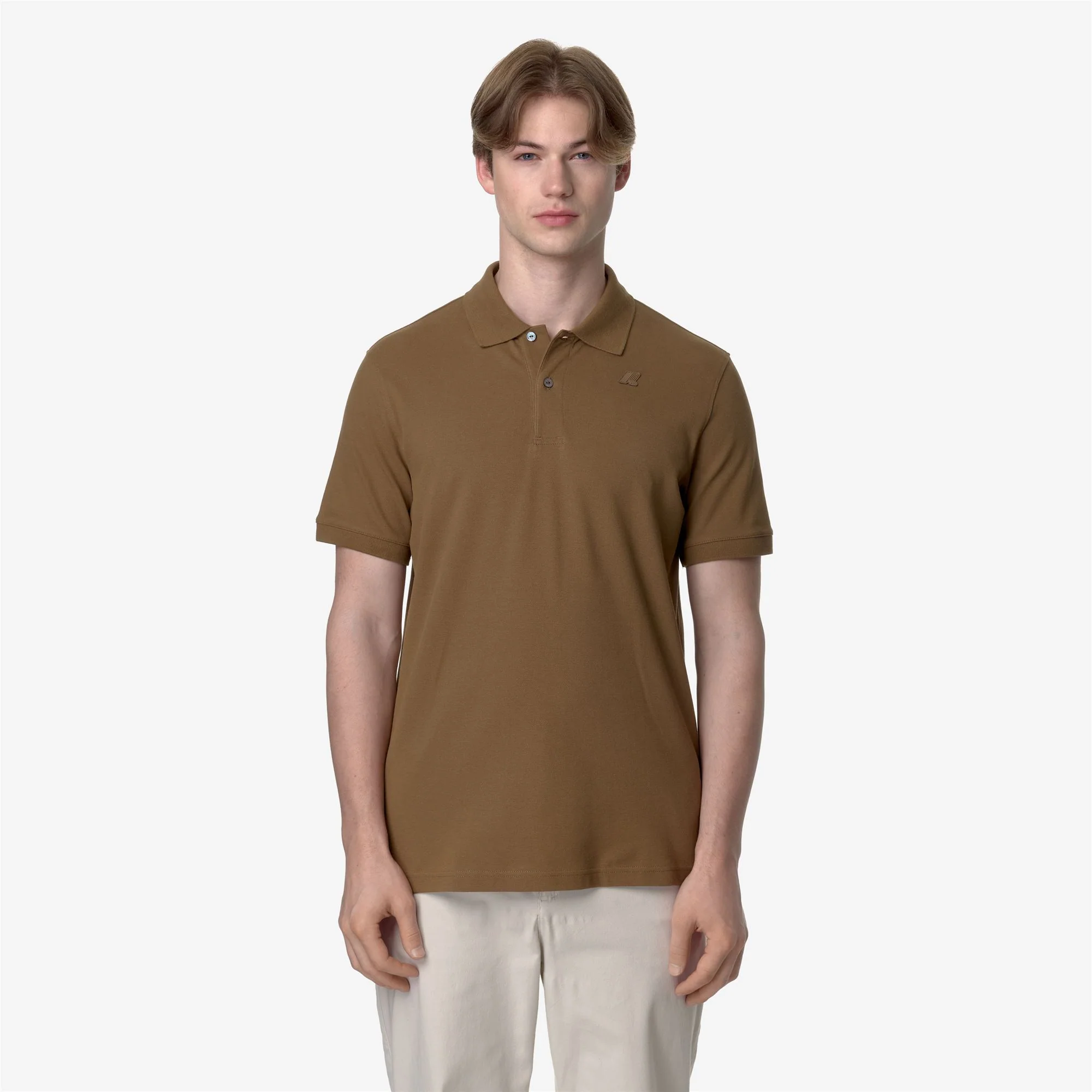 AMEDEE PIQUE SLIM - Polo Shirts - Polo - Man - BROWN CORDA - Image 3