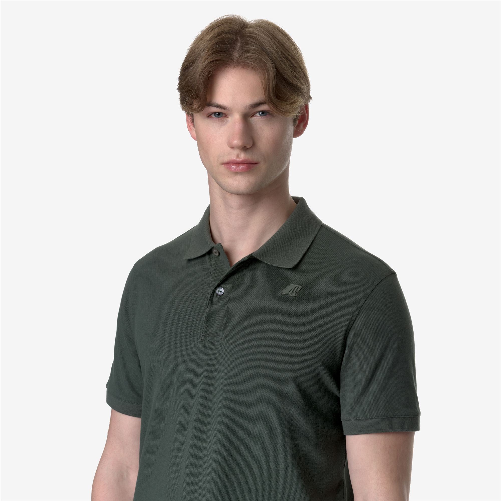 AMEDEE PIQUE SLIM - Polo Shirts - Polo - Man - GREEN BLACKISH - Image 2