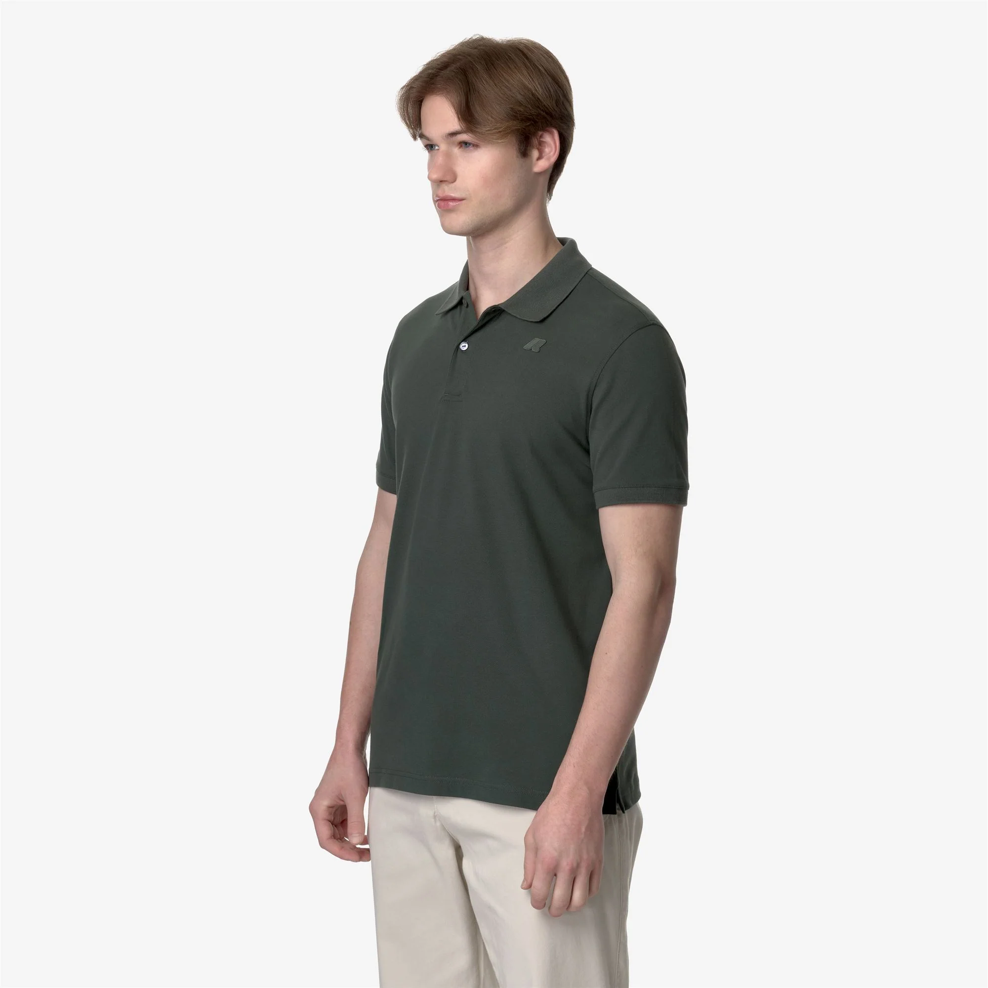 AMEDEE PIQUE SLIM - Polo Shirts - Polo - Man - GREEN BLACKISH - Image 4