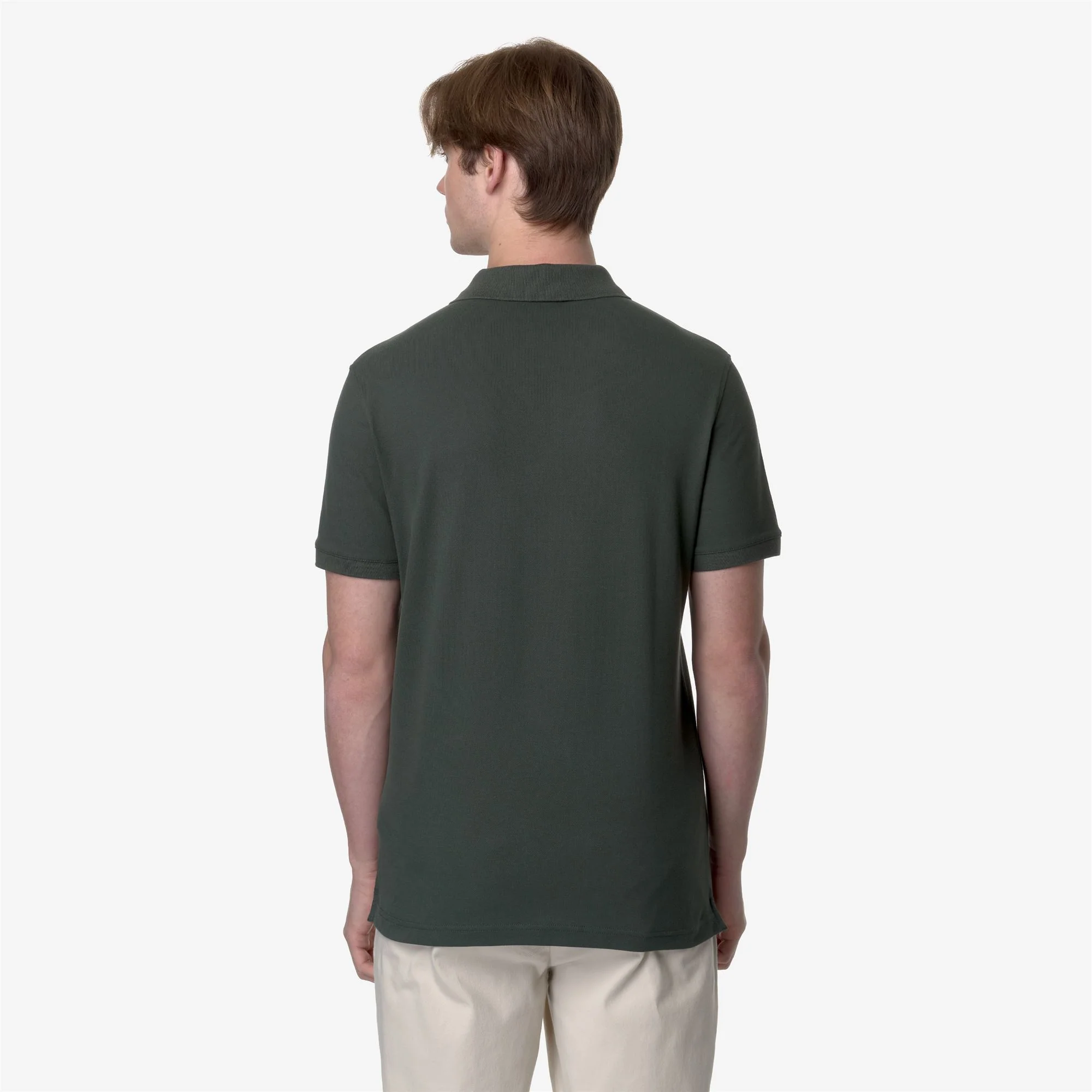 AMEDEE PIQUE SLIM - Polo Shirts - Polo - Man - GREEN BLACKISH - Image 5