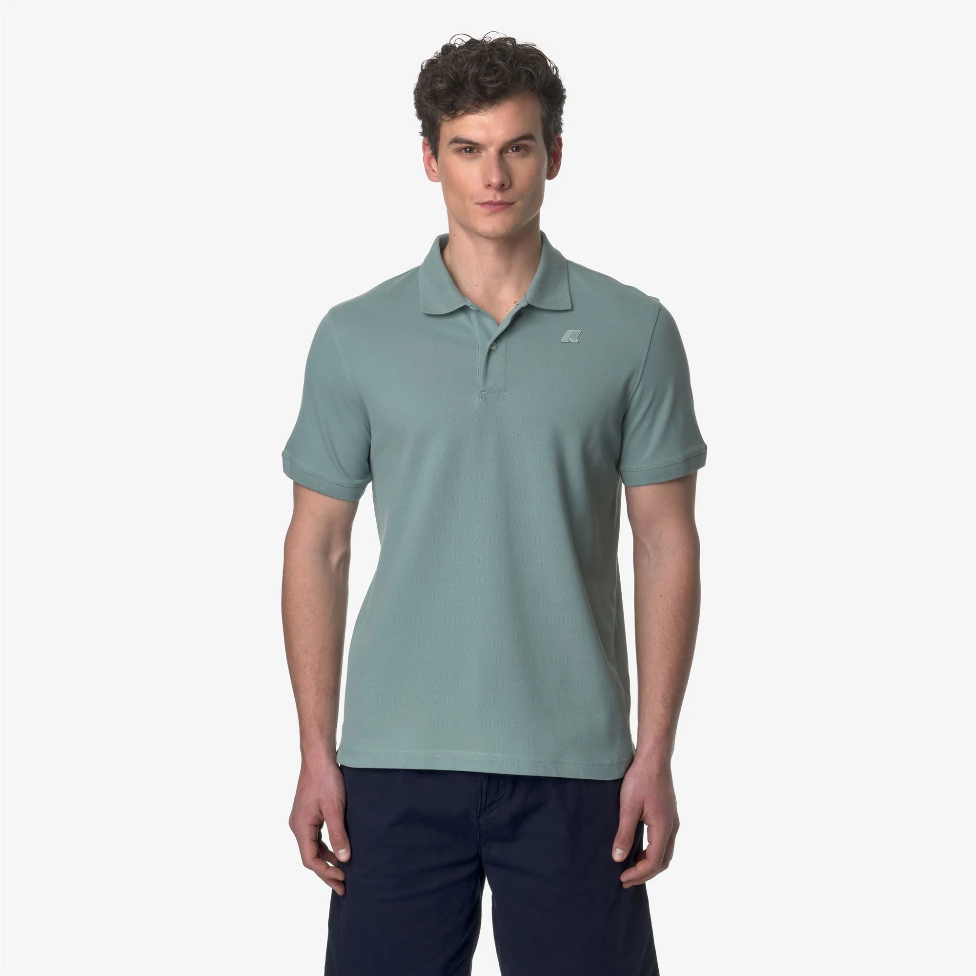 AMEDEE PIQUE SLIM - Polo Shirts - Polo - Man - GREEN MOLD - Image 3