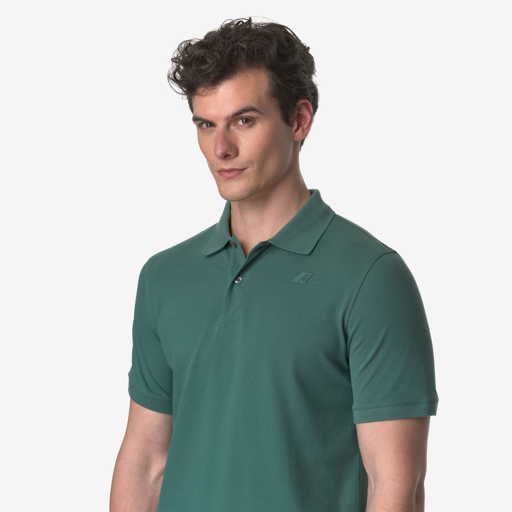 AMEDEE PIQUE SLIM - Polo Shirts - Polo - Man - GREEN PALM - Image 2