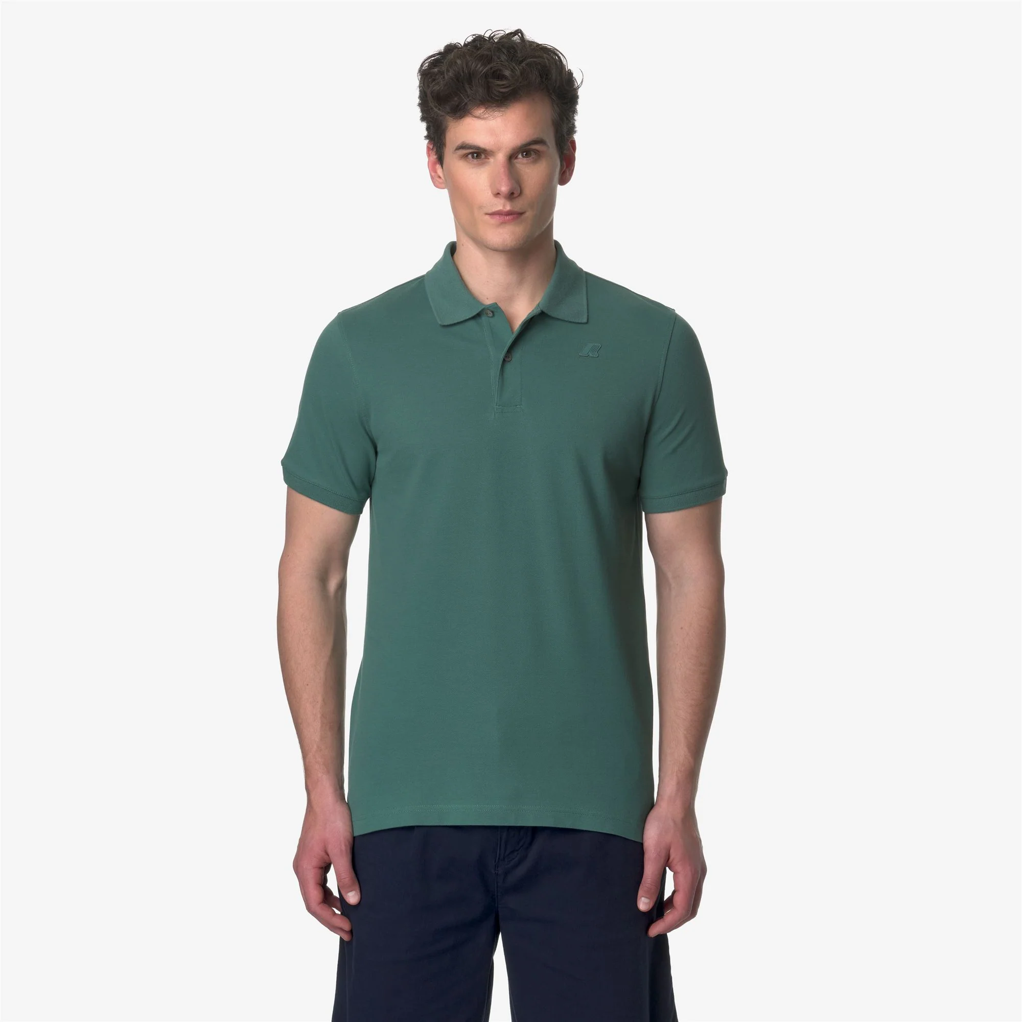 AMEDEE PIQUE SLIM - Polo Shirts - Polo - Man - GREEN PALM - Image 3