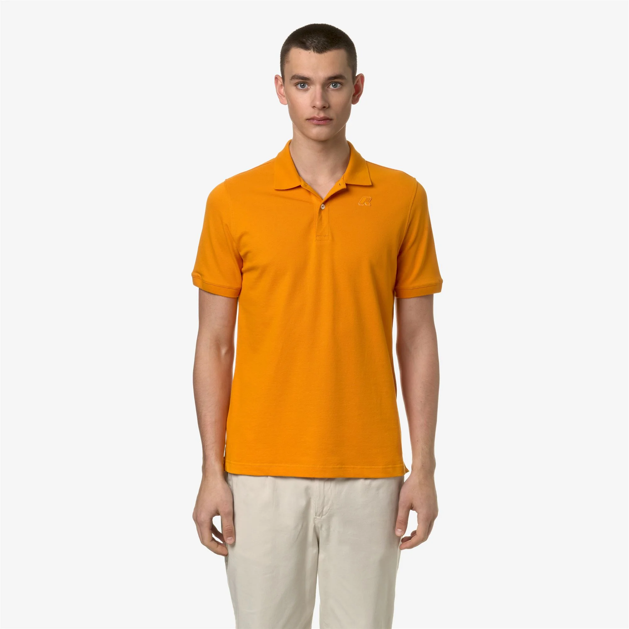 AMEDEE PIQUE SLIM - Polo Shirts - Polo - Man - ORANGE MD - Image 3