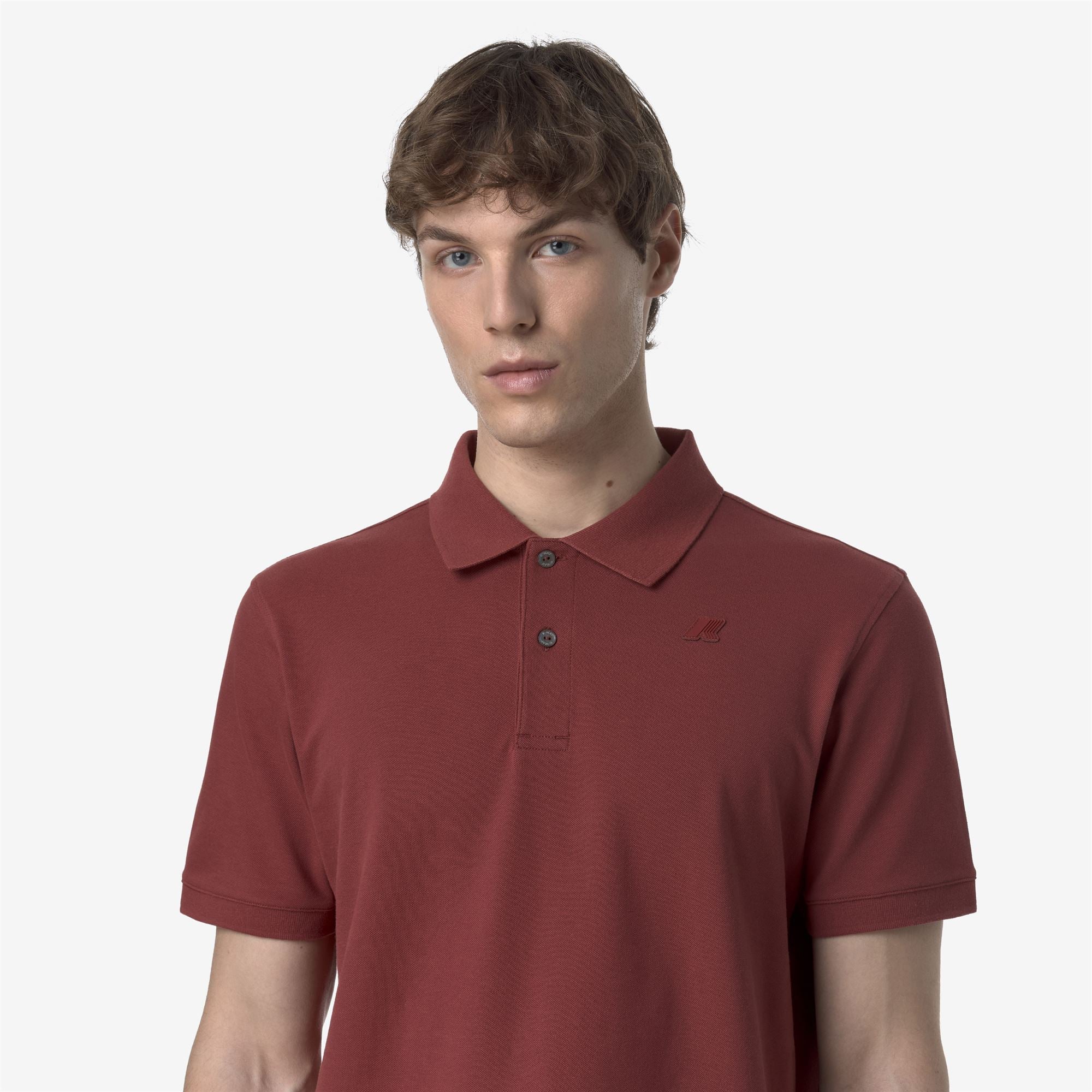 AMEDEE PIQUE SLIM - Polo Shirts - Polo - Man - RED BROWNISH - Image 2