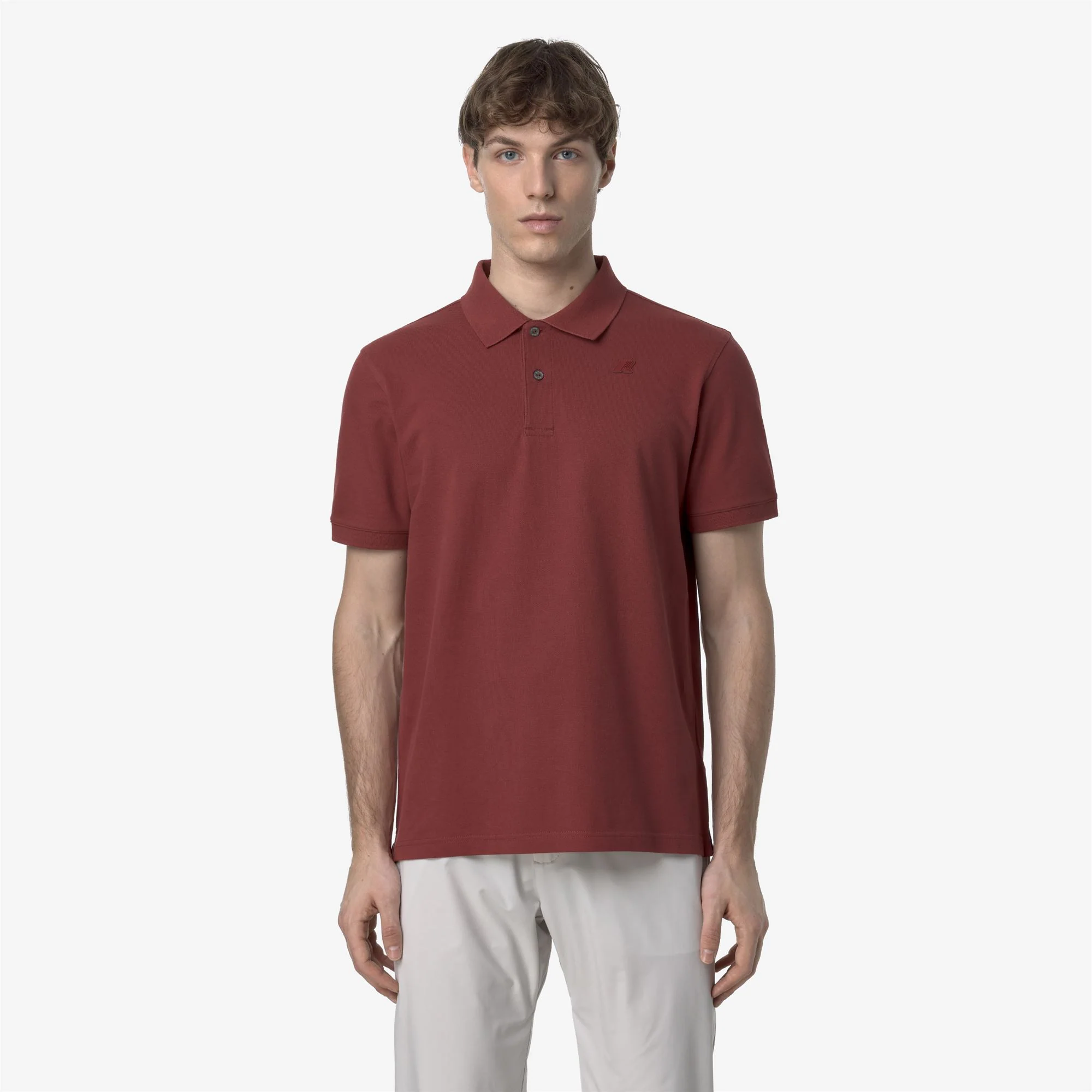 AMEDEE PIQUE SLIM - Polo Shirts - Polo - Man - RED BROWNISH - Image 3
