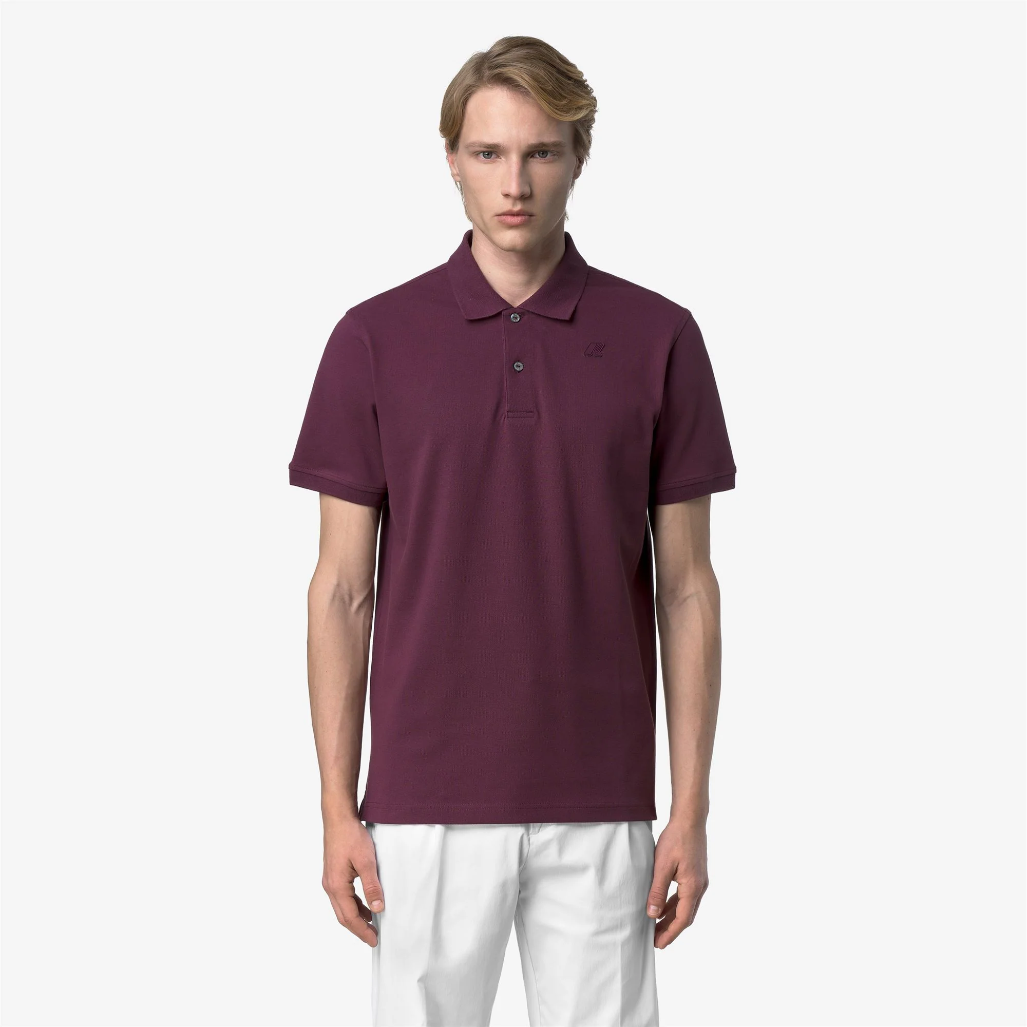 AMEDEE PIQUE SLIM - Polo Shirts - Polo - Man - VIOLET MAUVE WINE - Image 3