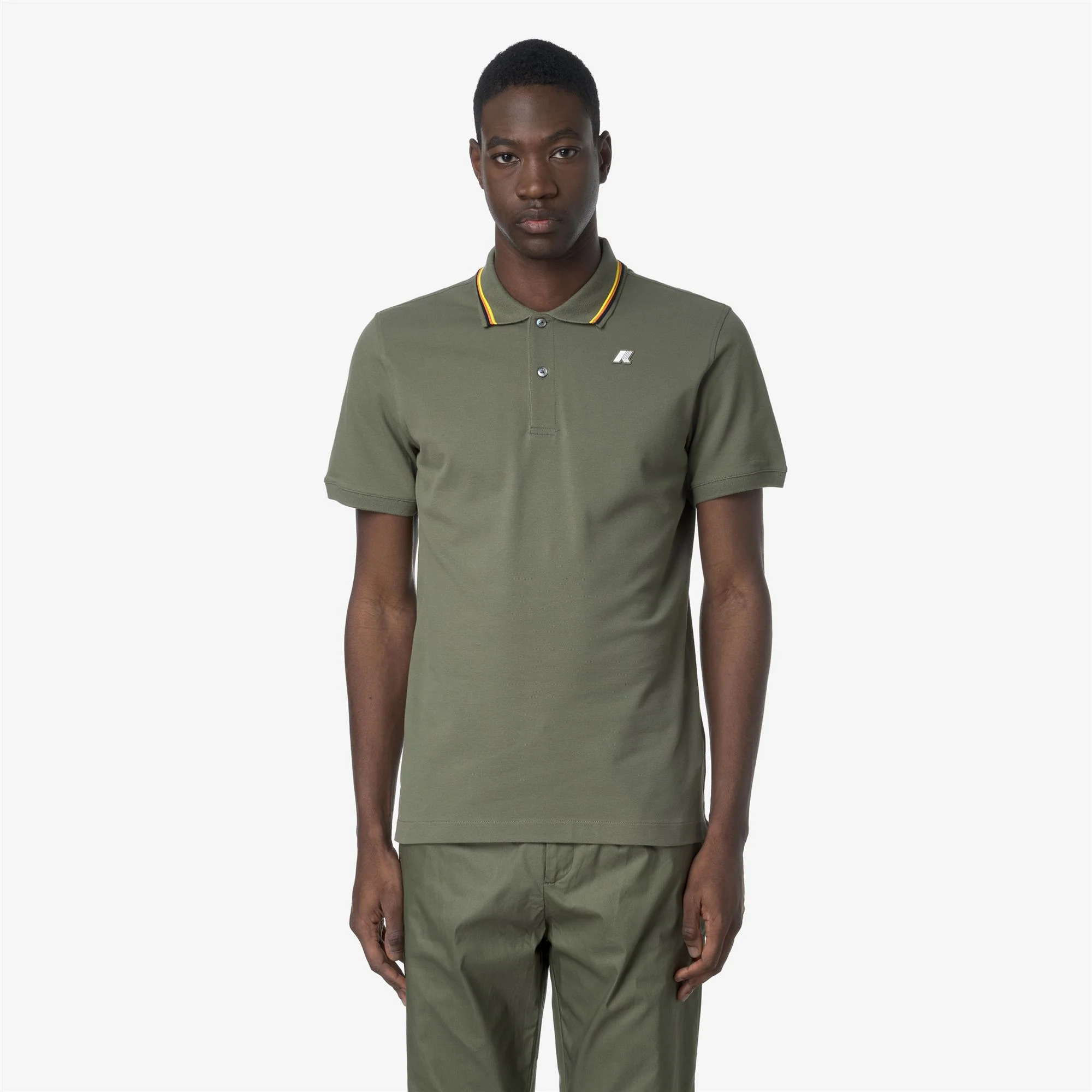 JUD PIQUE SLIM - Polo Shirts - Polo - Man - GREEN LICHEN - Image 3
