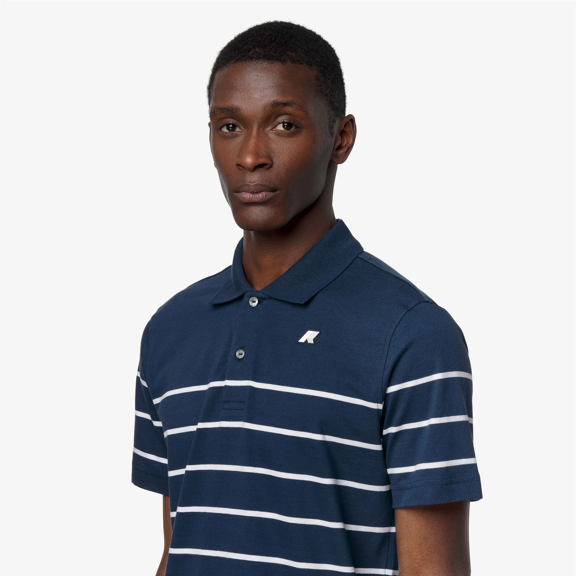 LAYO-FRENCH JERSEY YARN DYED - Polo Shirts - Polo - Man - BLUE INSIGNIA-WHITE - Image 2