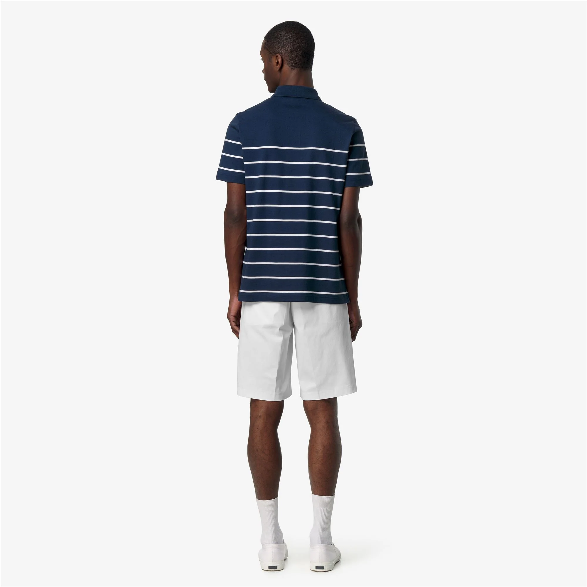 LAYO-FRENCH JERSEY YARN DYED - Polo Shirts - Polo - Man - BLUE INSIGNIA-WHITE - Image 5