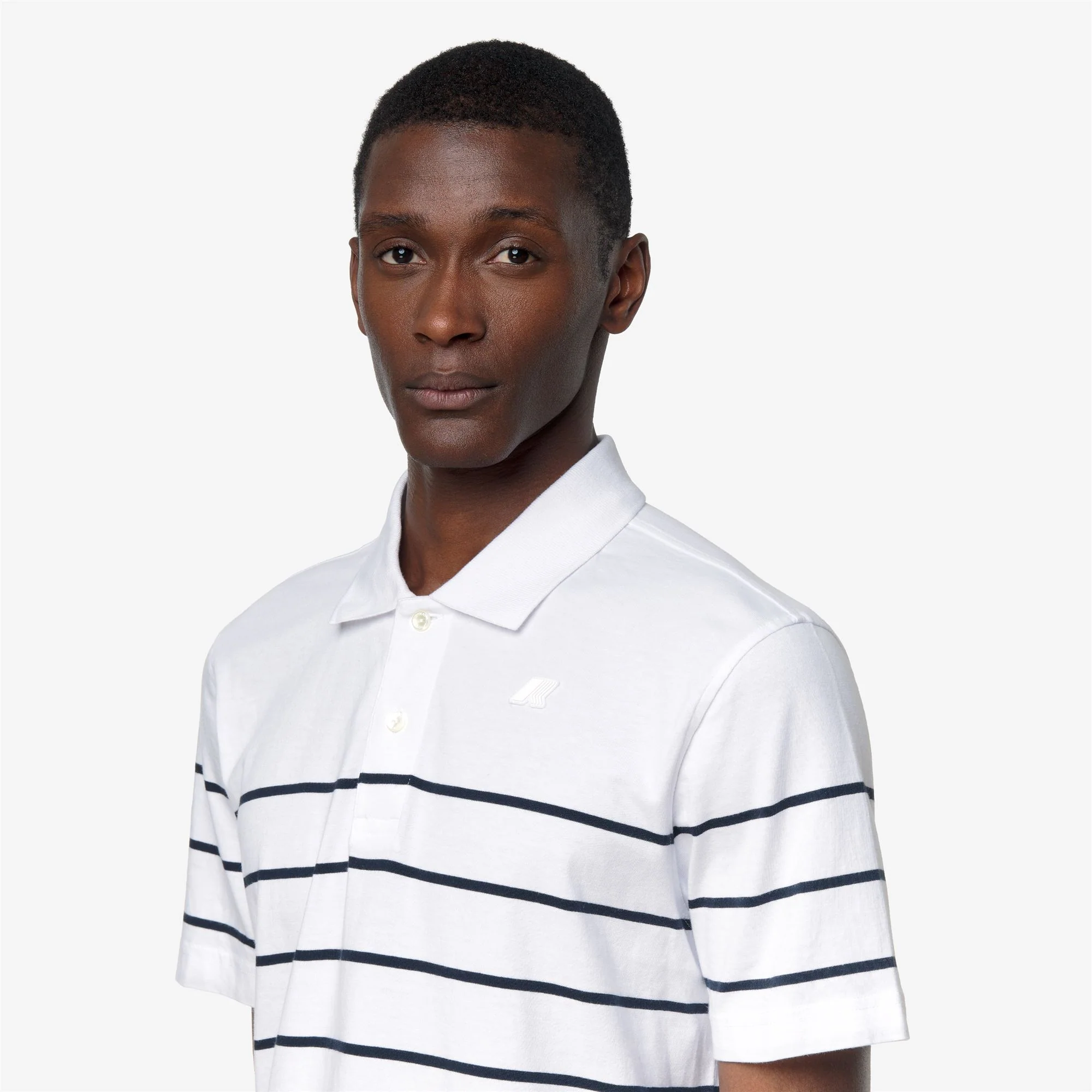 LAYO-FRENCH JERSEY YARN DYED - Polo Shirts - Polo - Man - WHITE-BLUE DEPTH - Image 2
