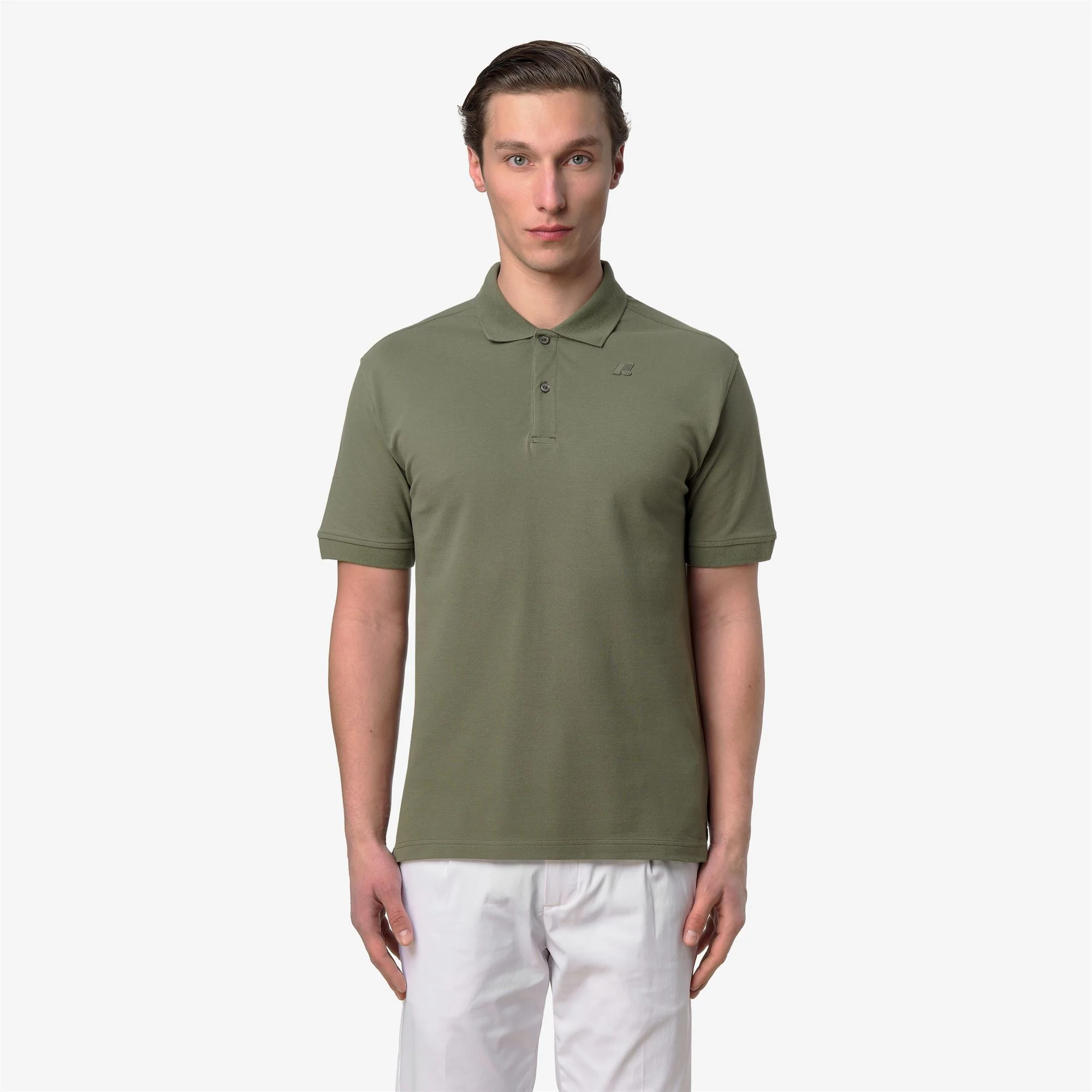 SIMOR PIQUE - Polo Shirts - Polo - Man - GREEN LICHEN - Image 3