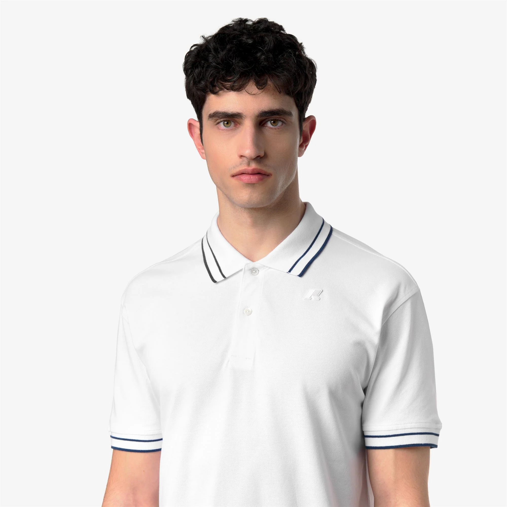 SIMOR-VINNAR PIQUE - Polo Shirts - Polo - Man - WHITE-BLUE INSIGNIA - Image 2