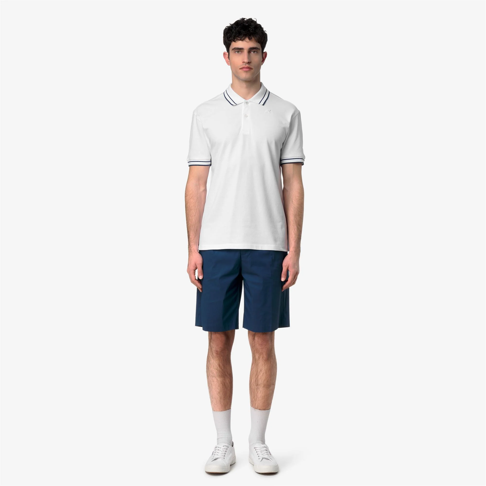 SIMOR-VINNAR PIQUE - Polo Shirts - Polo - Man - WHITE-BLUE INSIGNIA - Image 3
