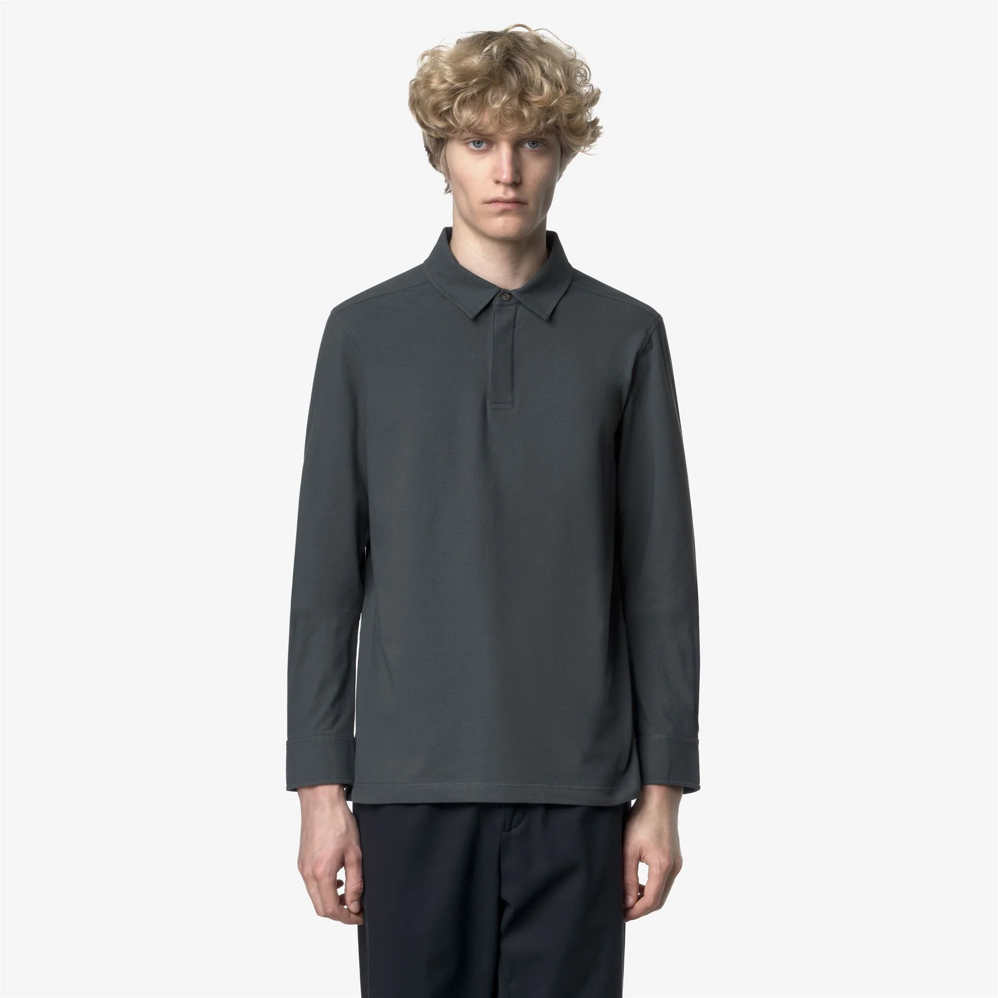 TIBERE ICE COTTON - Polo Shirts - Polo - Man - GREY SHADOW DK - Image 3
