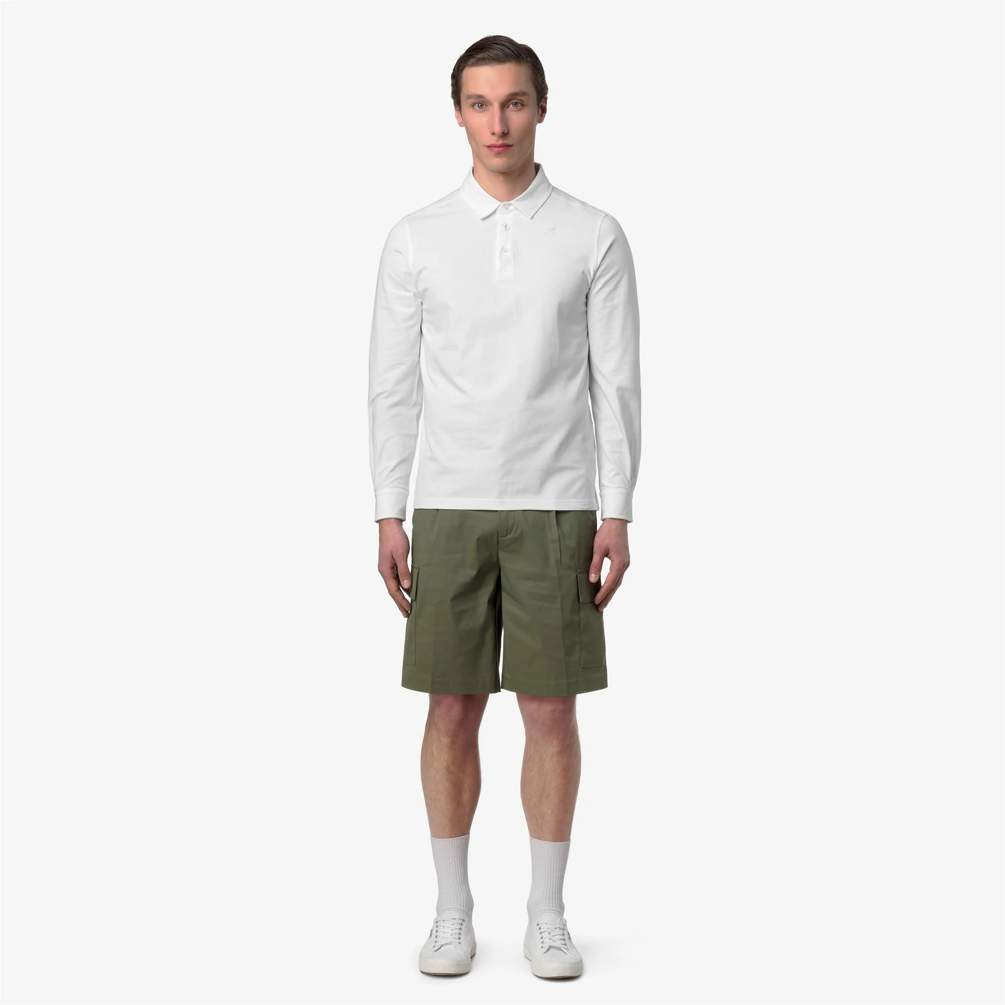 TIBOR LT STRETCH JERSEY SLIM - Polo Shirts - Polo - Man - WHITE - Image 3