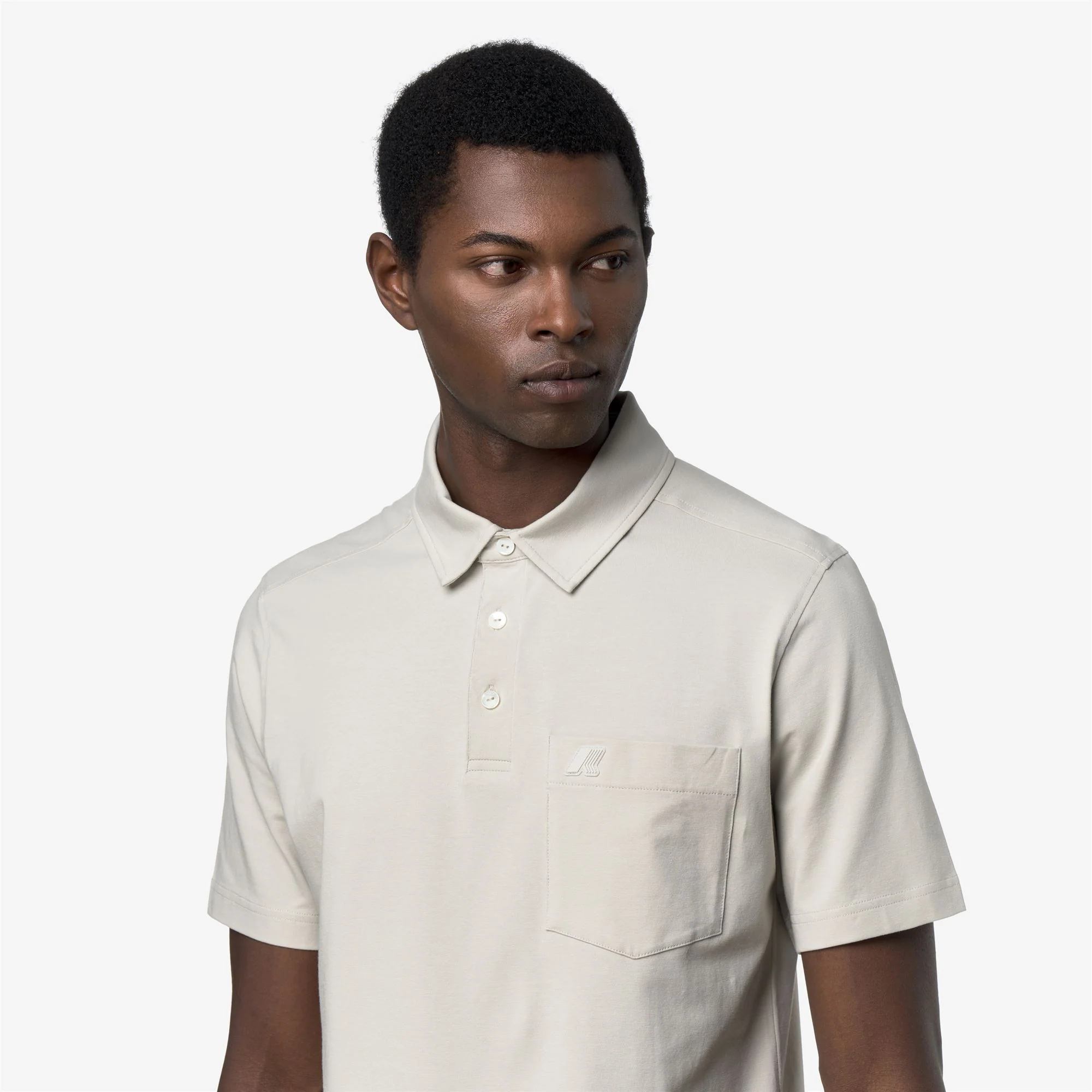 VANOINE LIGHT STRETCH JERSEY - Polo Shirts - Polo - Man - BEIGE LT - Image 2