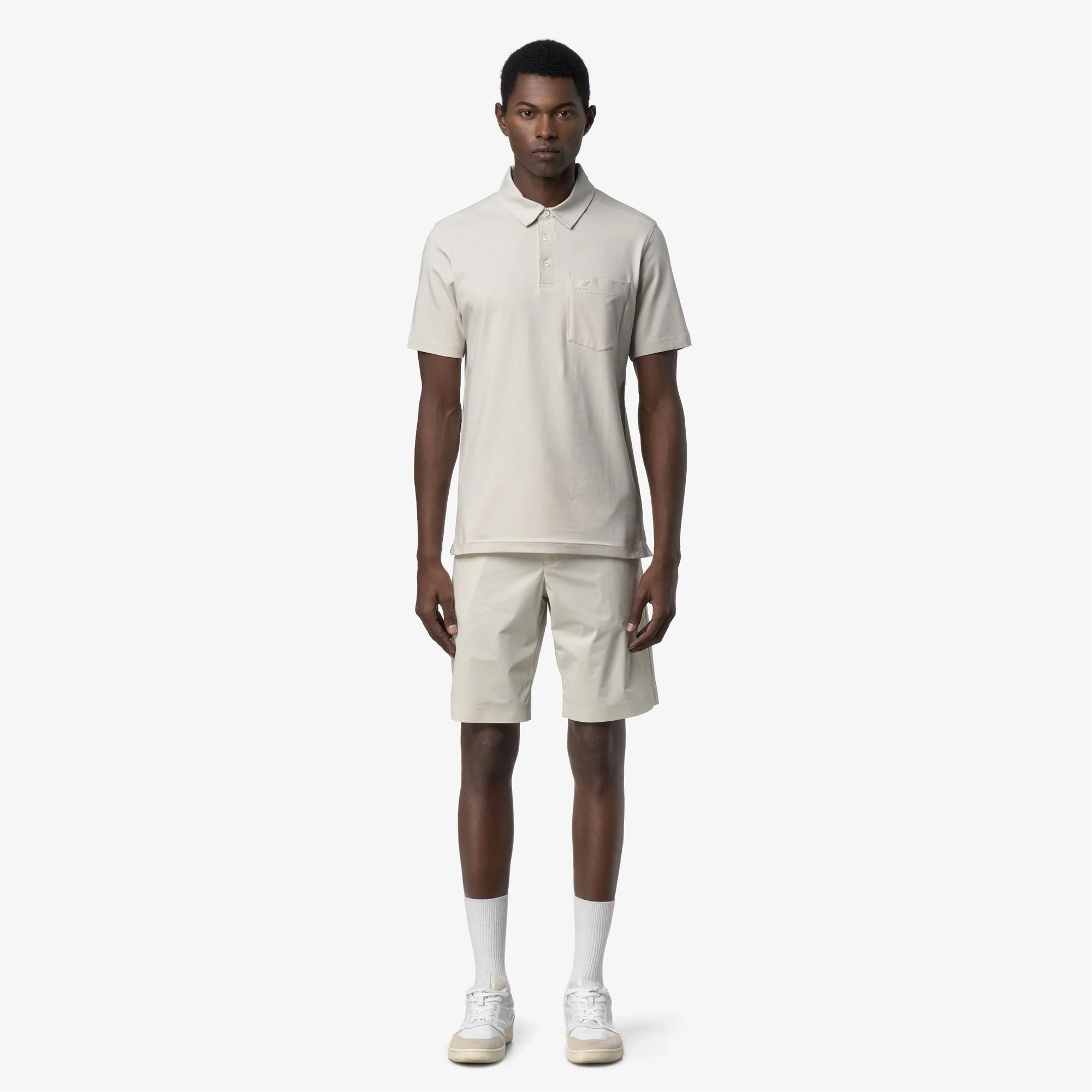 VANOINE LIGHT STRETCH JERSEY - Polo Shirts - Polo - Man - BEIGE LT - Image 3