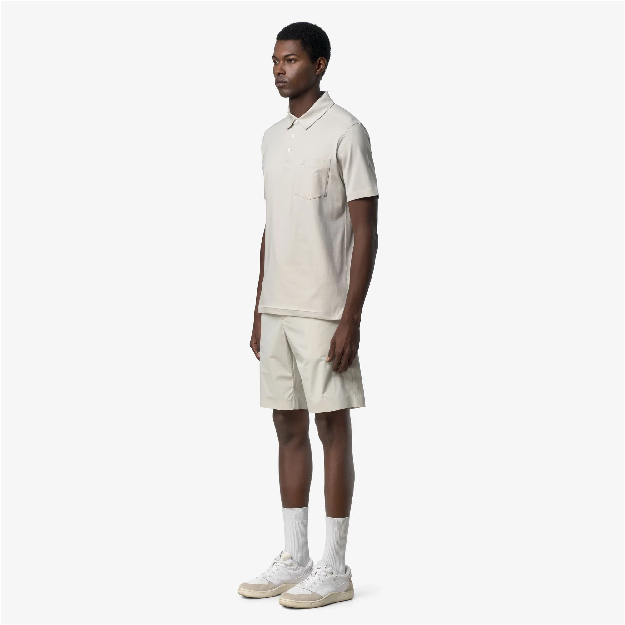 VANOINE LIGHT STRETCH JERSEY - Polo Shirts - Polo - Man - BEIGE LT - Image 4