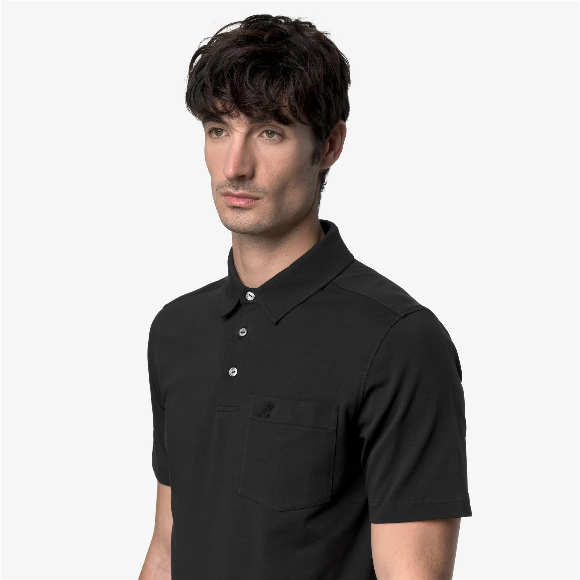 VANOINE LIGHT STRETCH JERSEY - Polo Shirts - Polo - Man - BLACK PURE - Image 2