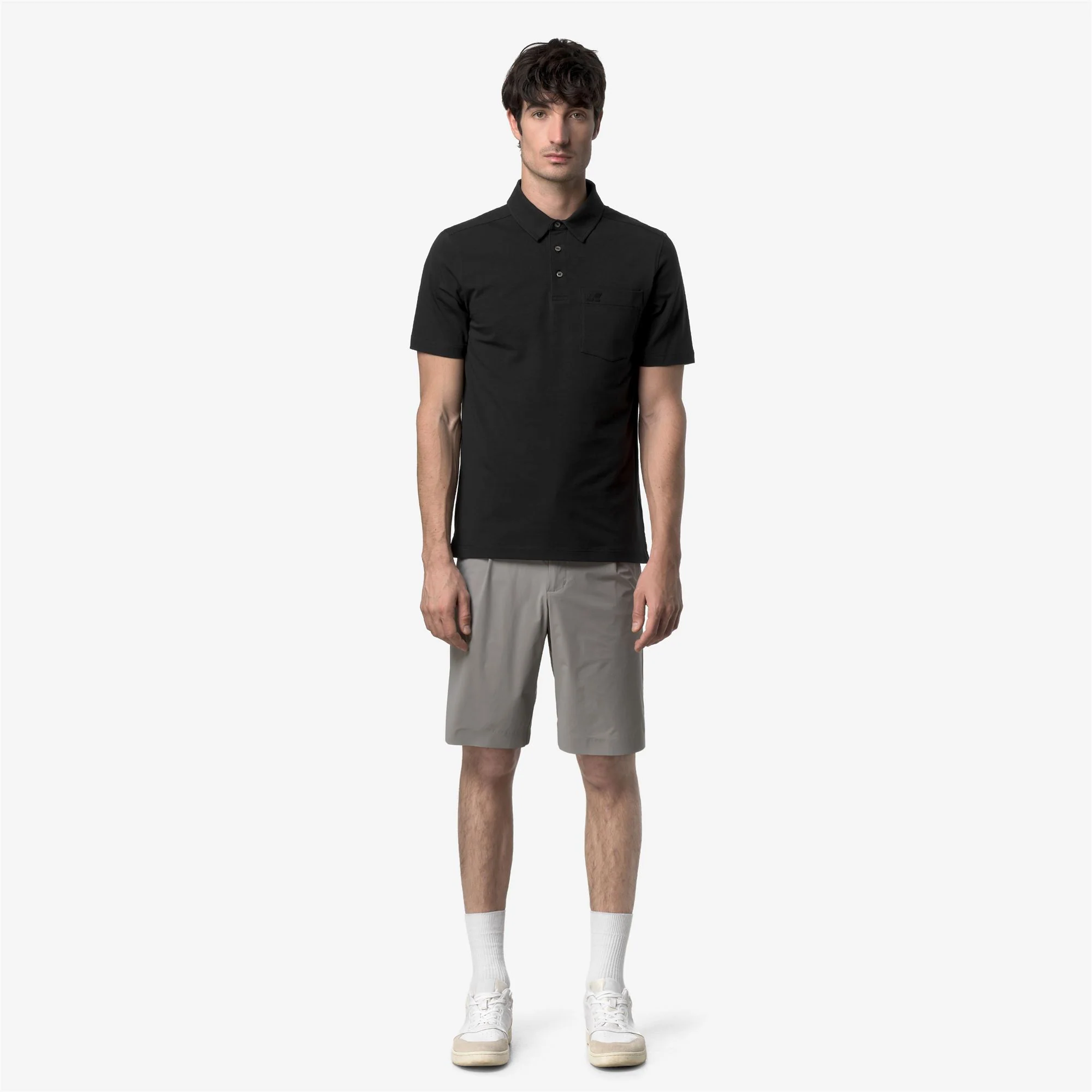 VANOINE LIGHT STRETCH JERSEY - Polo Shirts - Polo - Man - BLACK PURE - Image 3