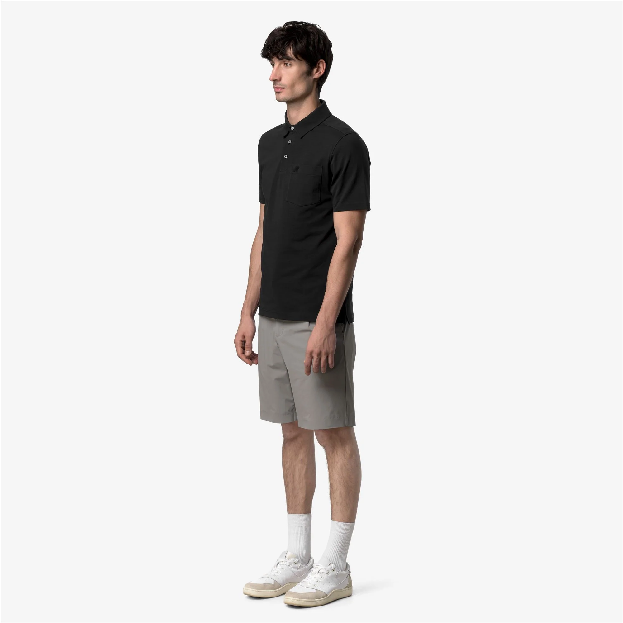 VANOINE LIGHT STRETCH JERSEY - Polo Shirts - Polo - Man - BLACK PURE - Image 4