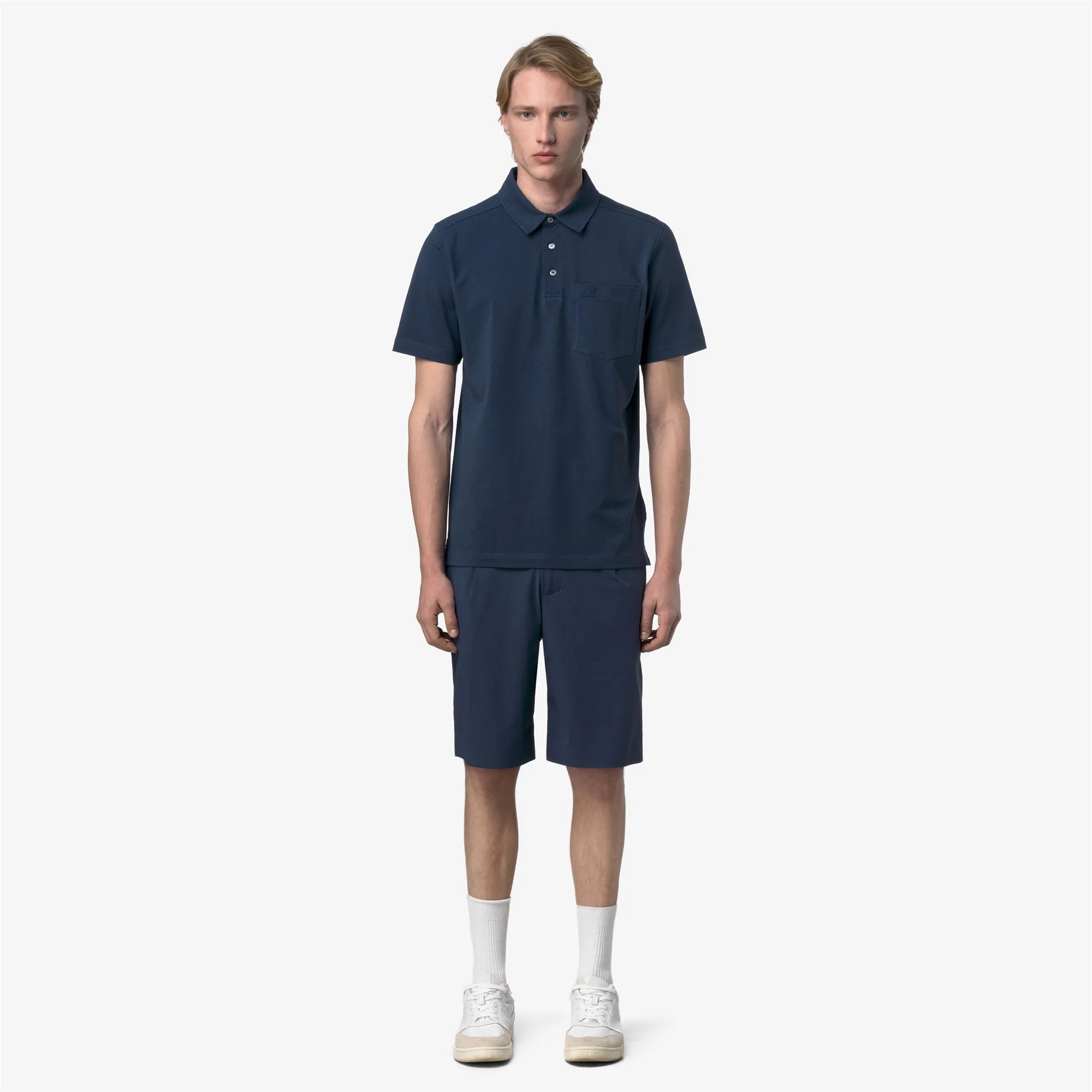 VANOINE LIGHT STRETCH JERSEY - Polo Shirts - Polo - Man - BLUE INSIGNIA - Image 3