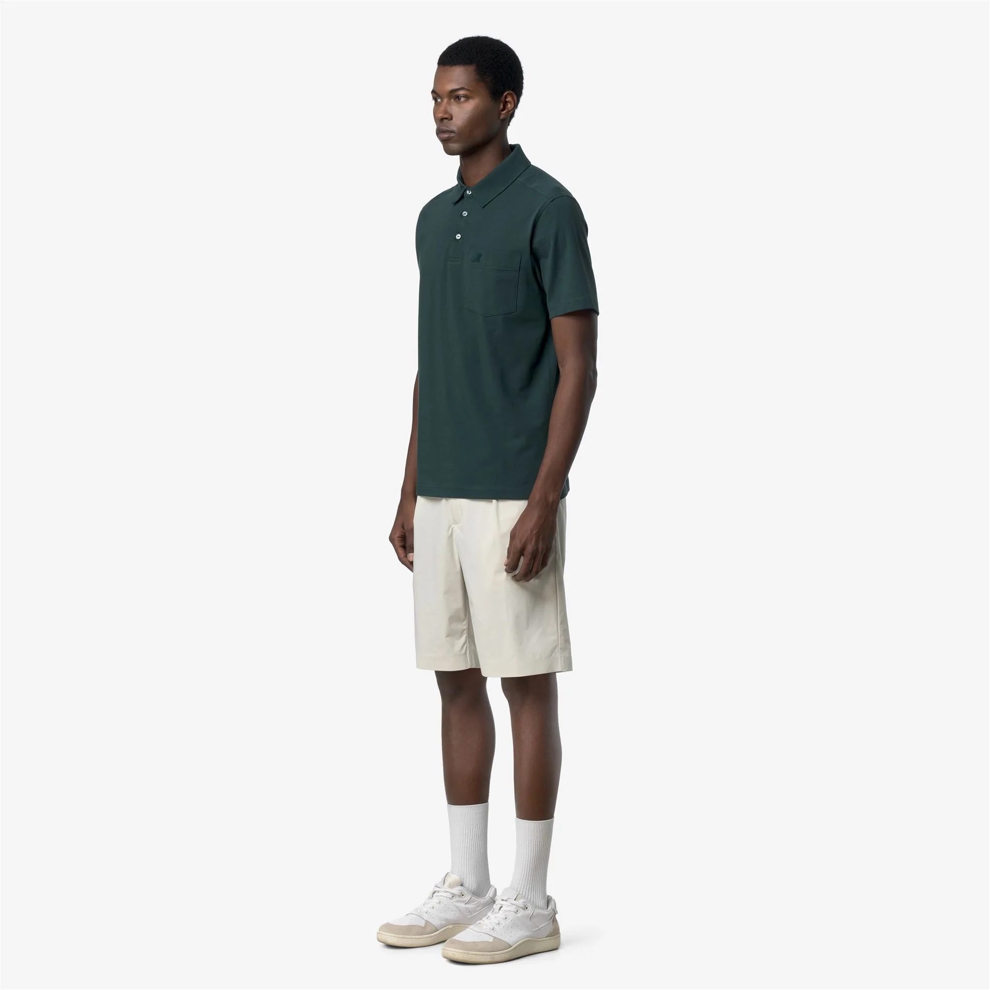 VANOINE LIGHT STRETCH JERSEY - Polo Shirts - Polo - Man - GREEN DK JUNGLE - Image 4