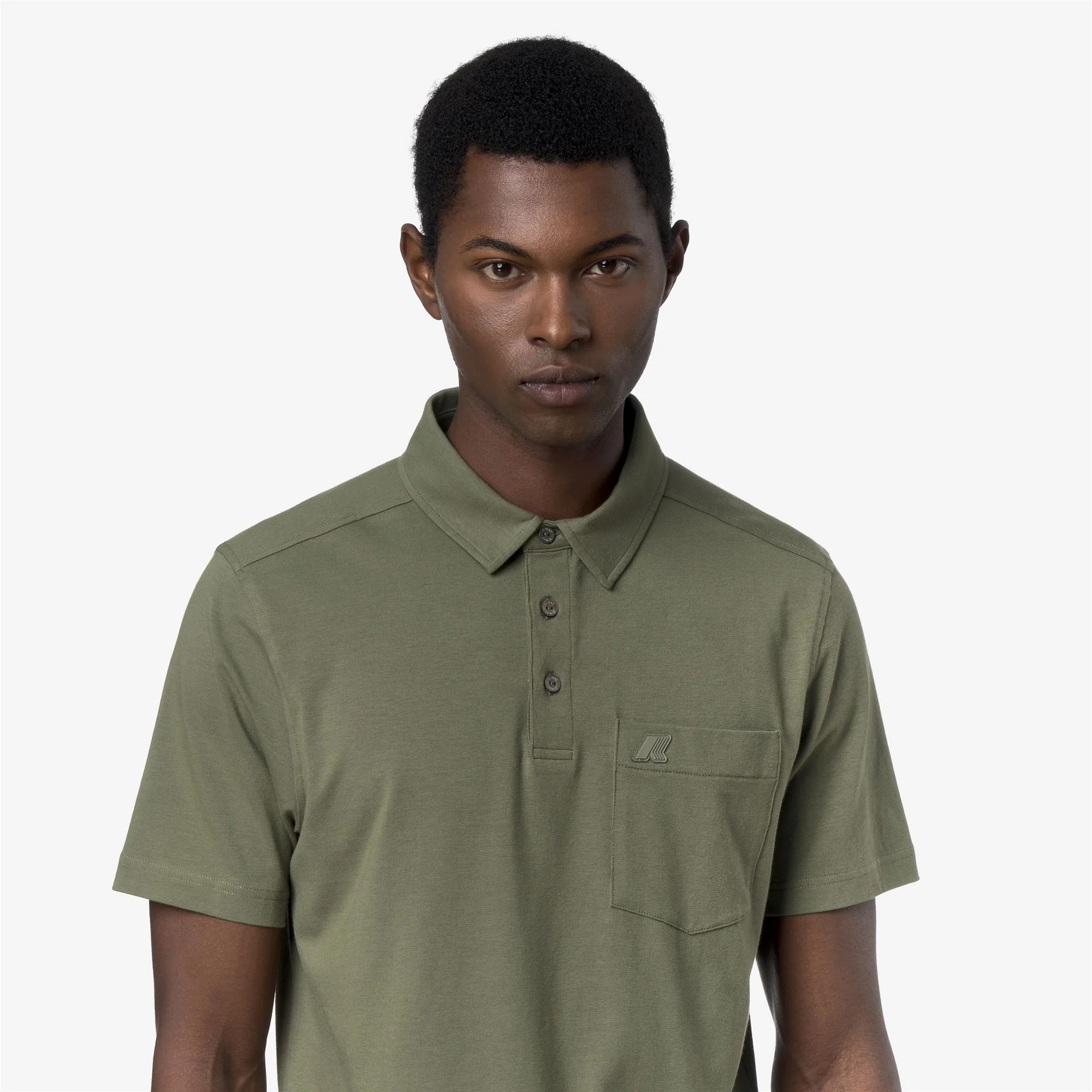 VANOINE LIGHT STRETCH JERSEY - Polo Shirts - Polo - Man - GREEN LICHEN - Image 2