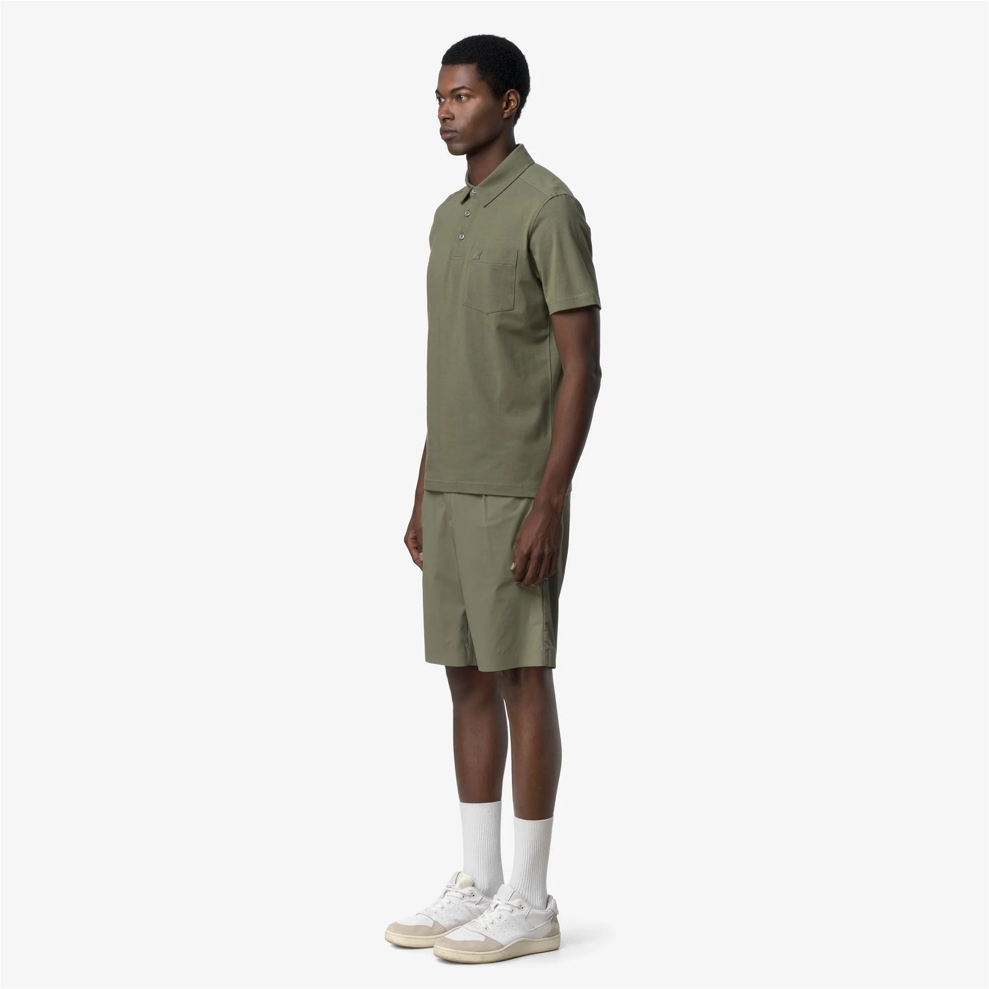 VANOINE LIGHT STRETCH JERSEY - Polo Shirts - Polo - Man - GREEN LICHEN - Image 4