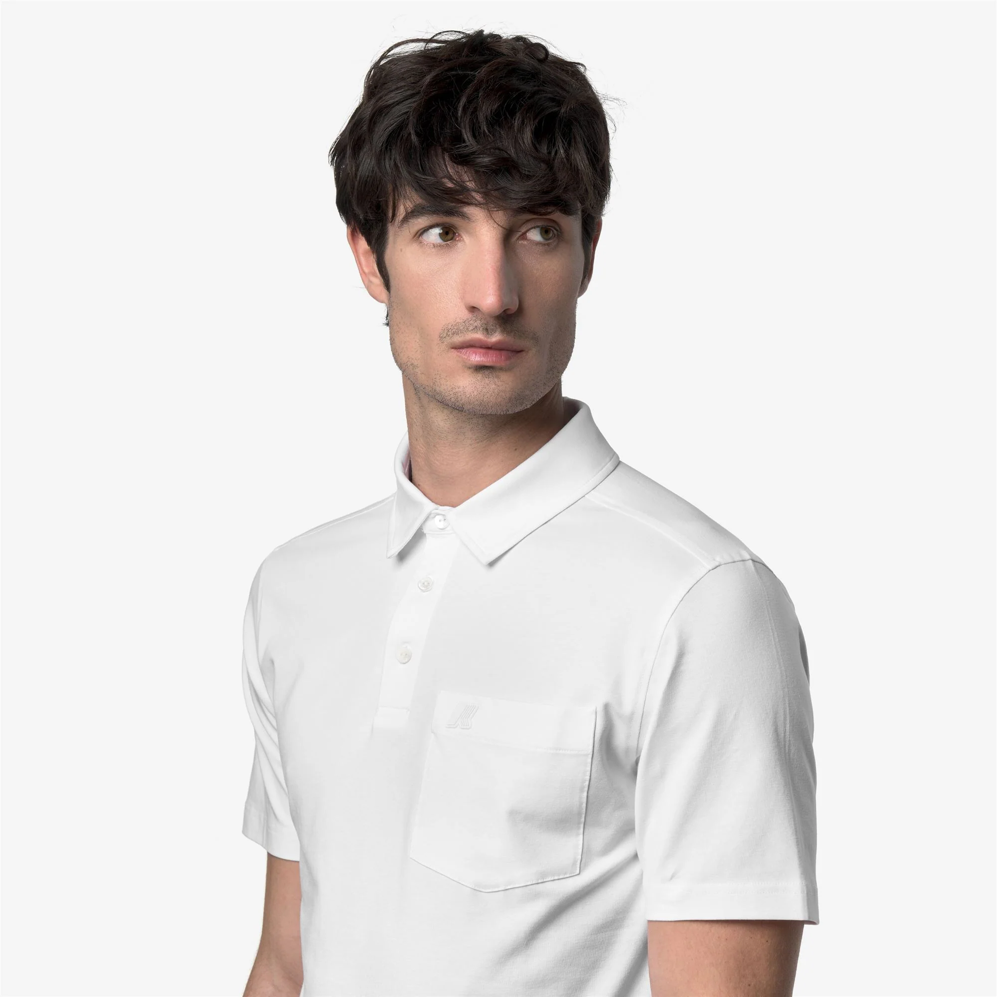VANOINE LIGHT STRETCH JERSEY - Polo Shirts - Polo - Man - WHITE - Image 2