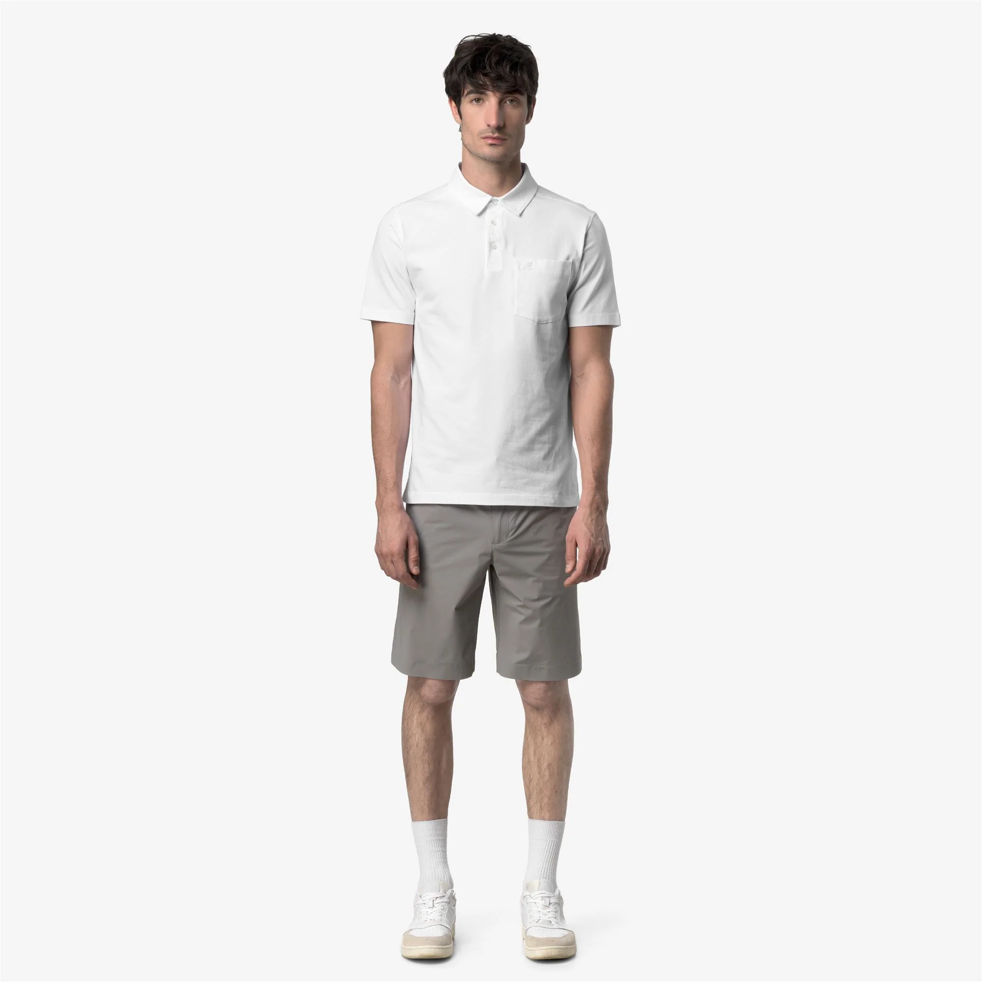 VANOINE LIGHT STRETCH JERSEY - Polo Shirts - Polo - Man - WHITE - Image 3