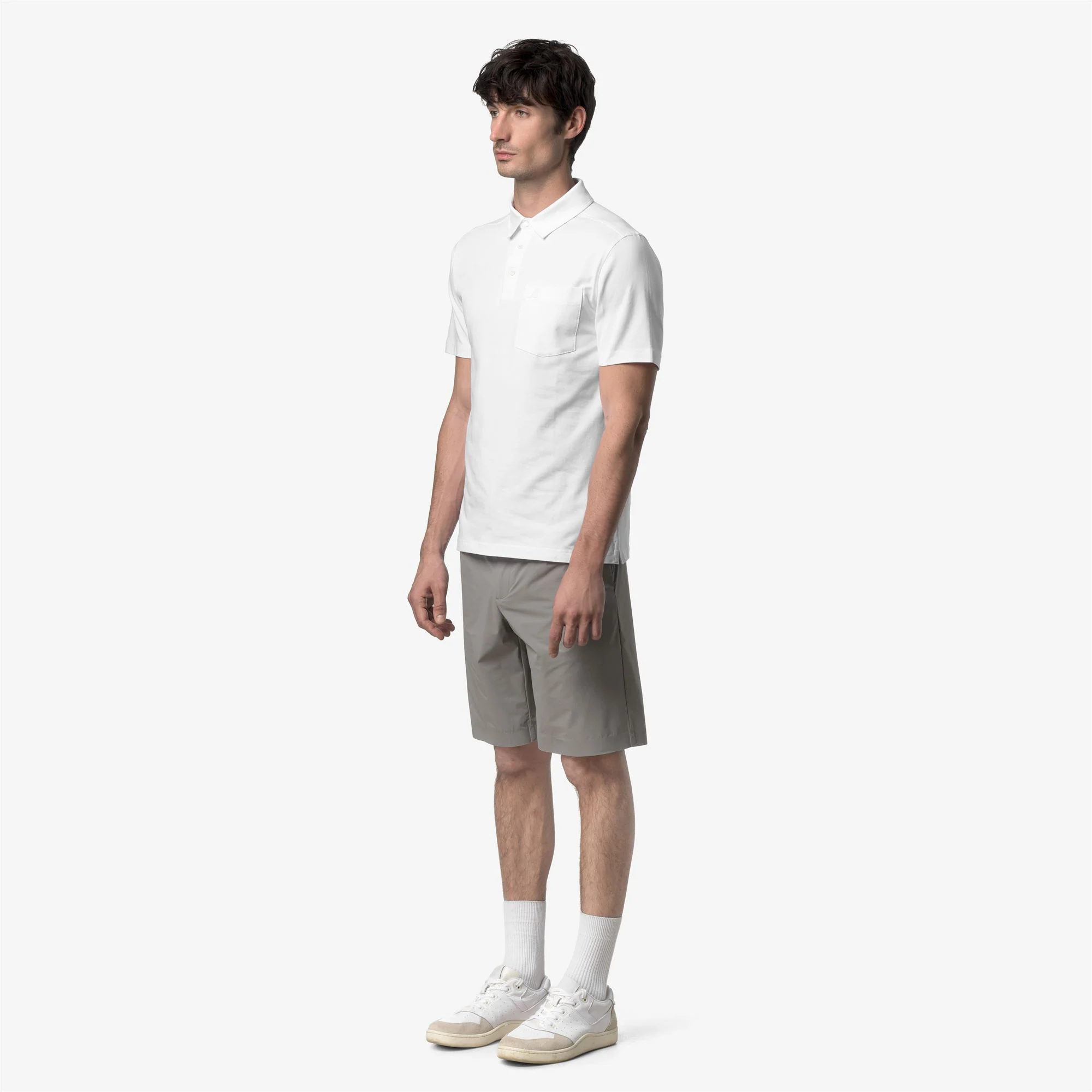 VANOINE LIGHT STRETCH JERSEY - Polo Shirts - Polo - Man - WHITE - Image 4