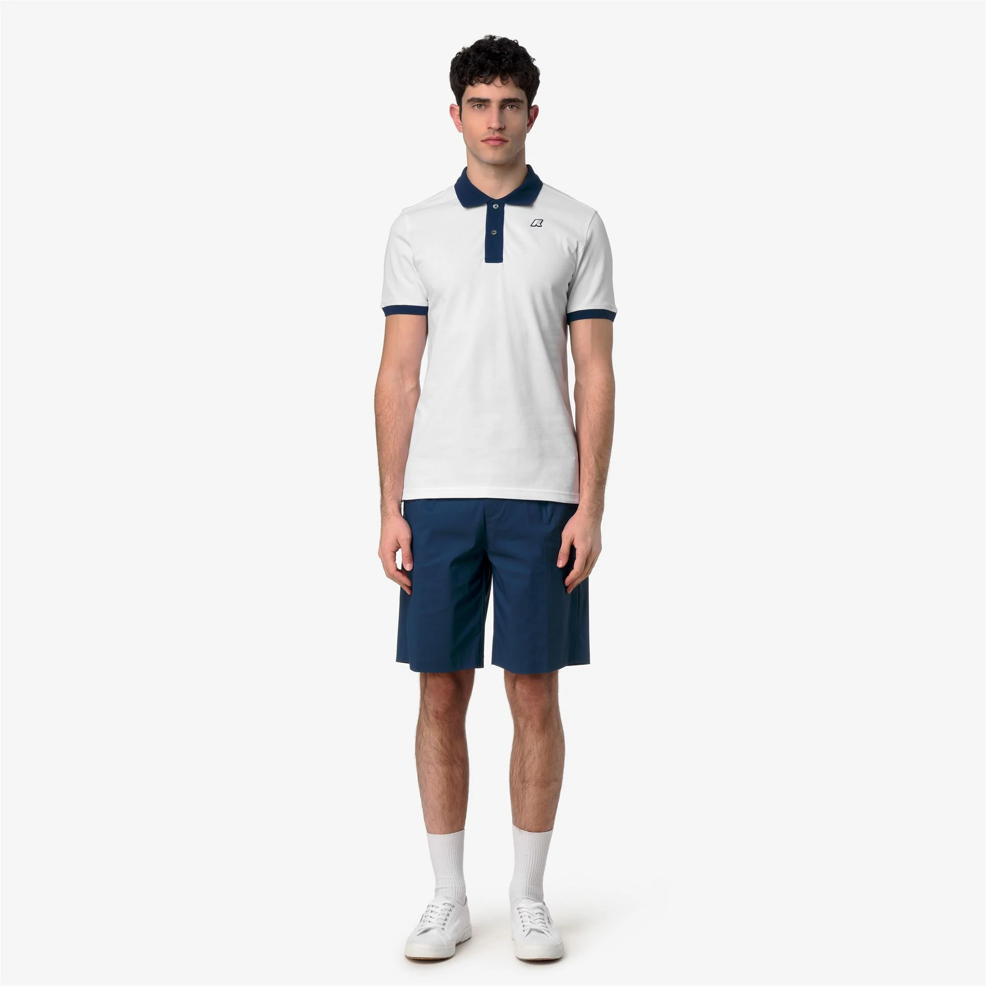 VIC-VORMIR PIQUE - Polo Shirts - Polo - Man - WHITE-BLUE INSIGNIA - Image 3