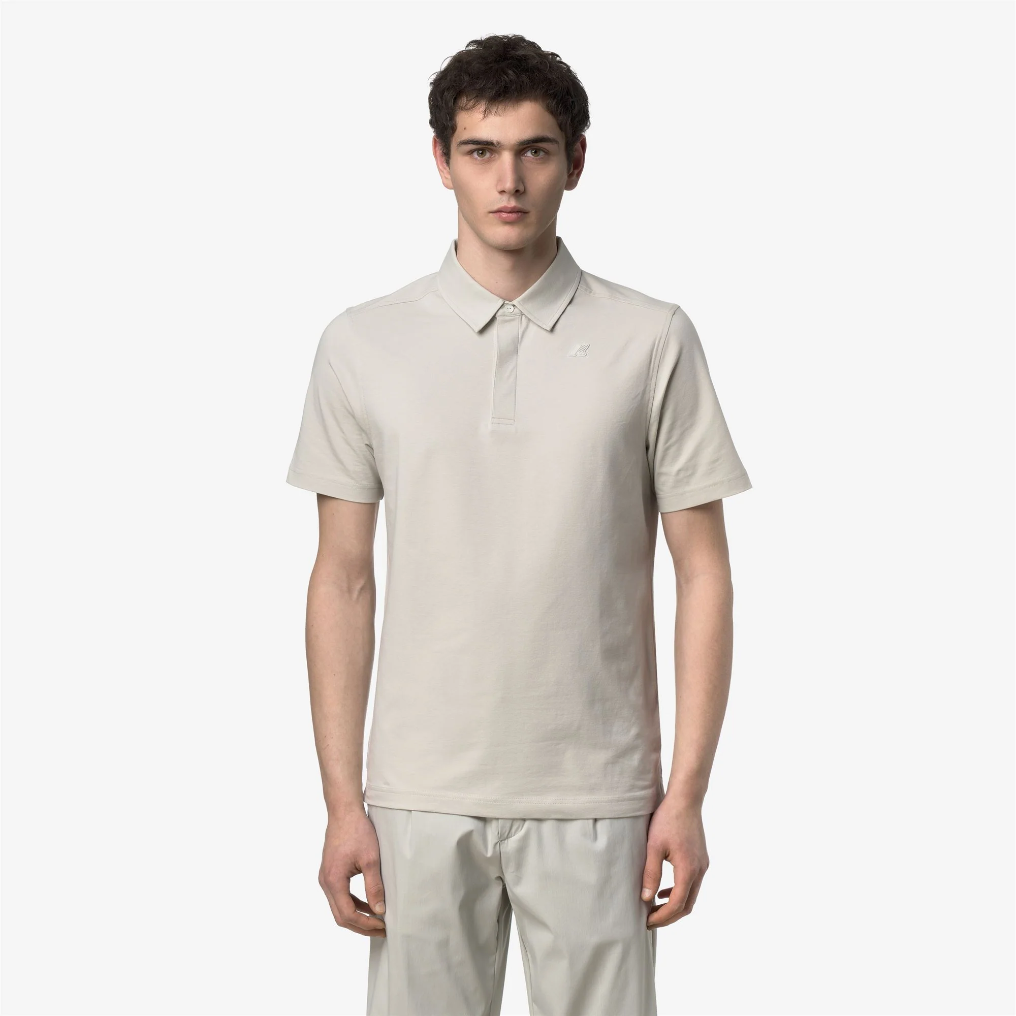 VIGGO LT STRETCH JERSEY SLIM - Polo Shirts - Polo - Man - BEIGE LT - Image 3