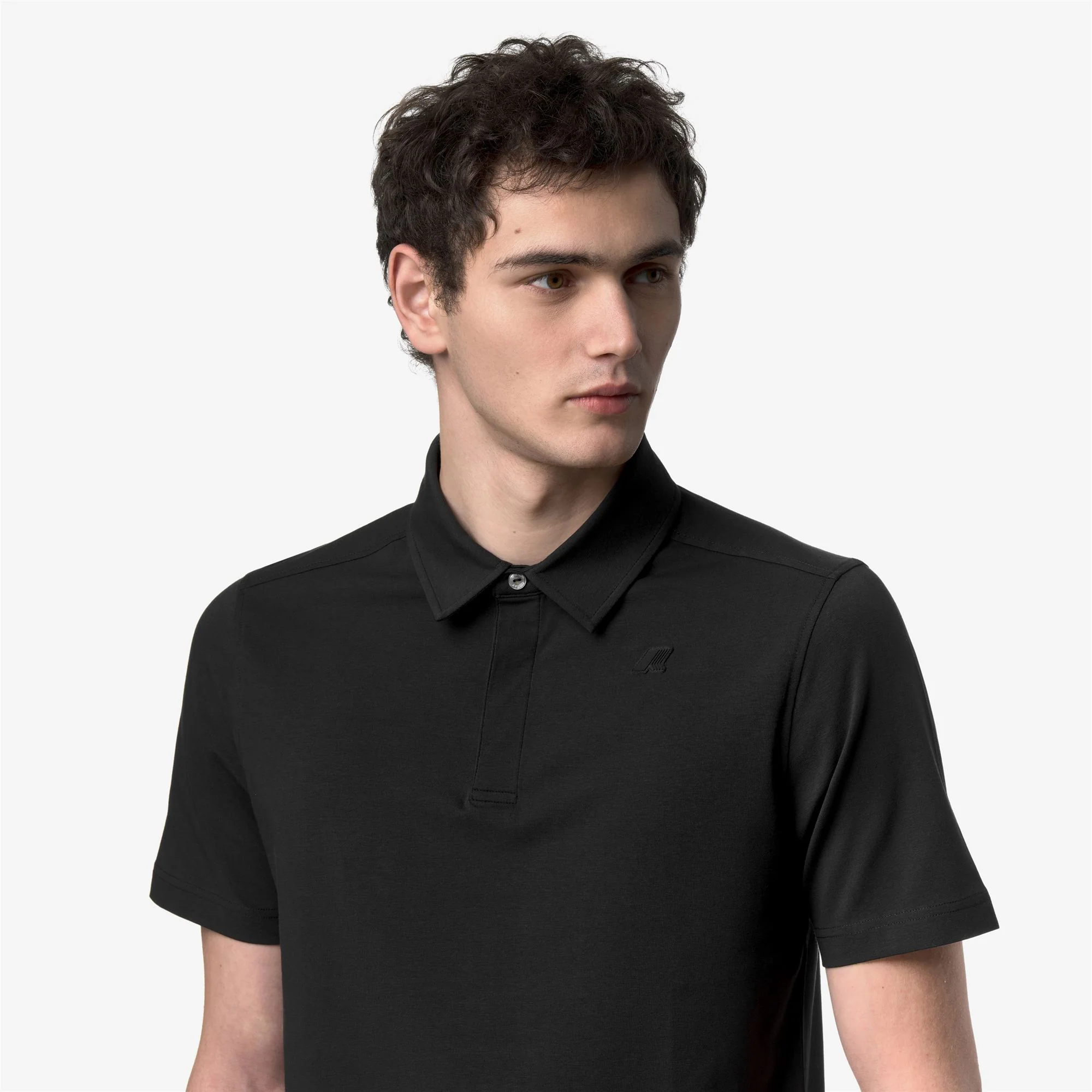 VIGGO LT STRETCH JERSEY SLIM - Polo Shirts - Polo - Man - BLACK PURE - Image 2