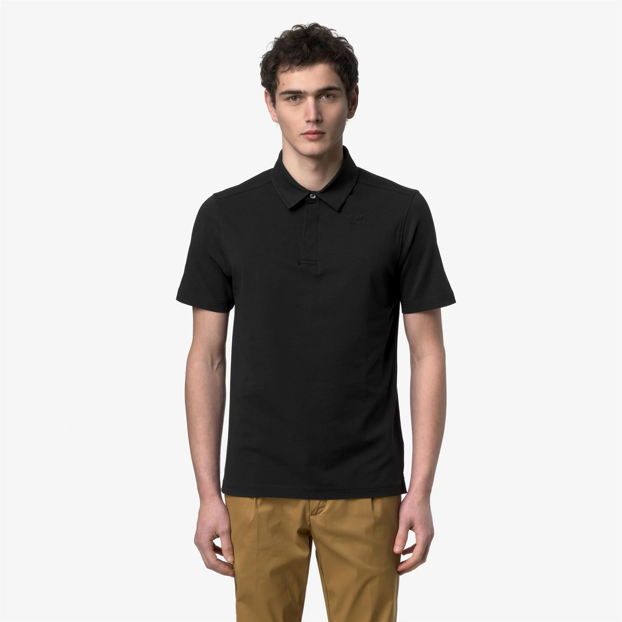 VIGGO LT STRETCH JERSEY SLIM - Polo Shirts - Polo - Man - BLACK PURE - Image 3