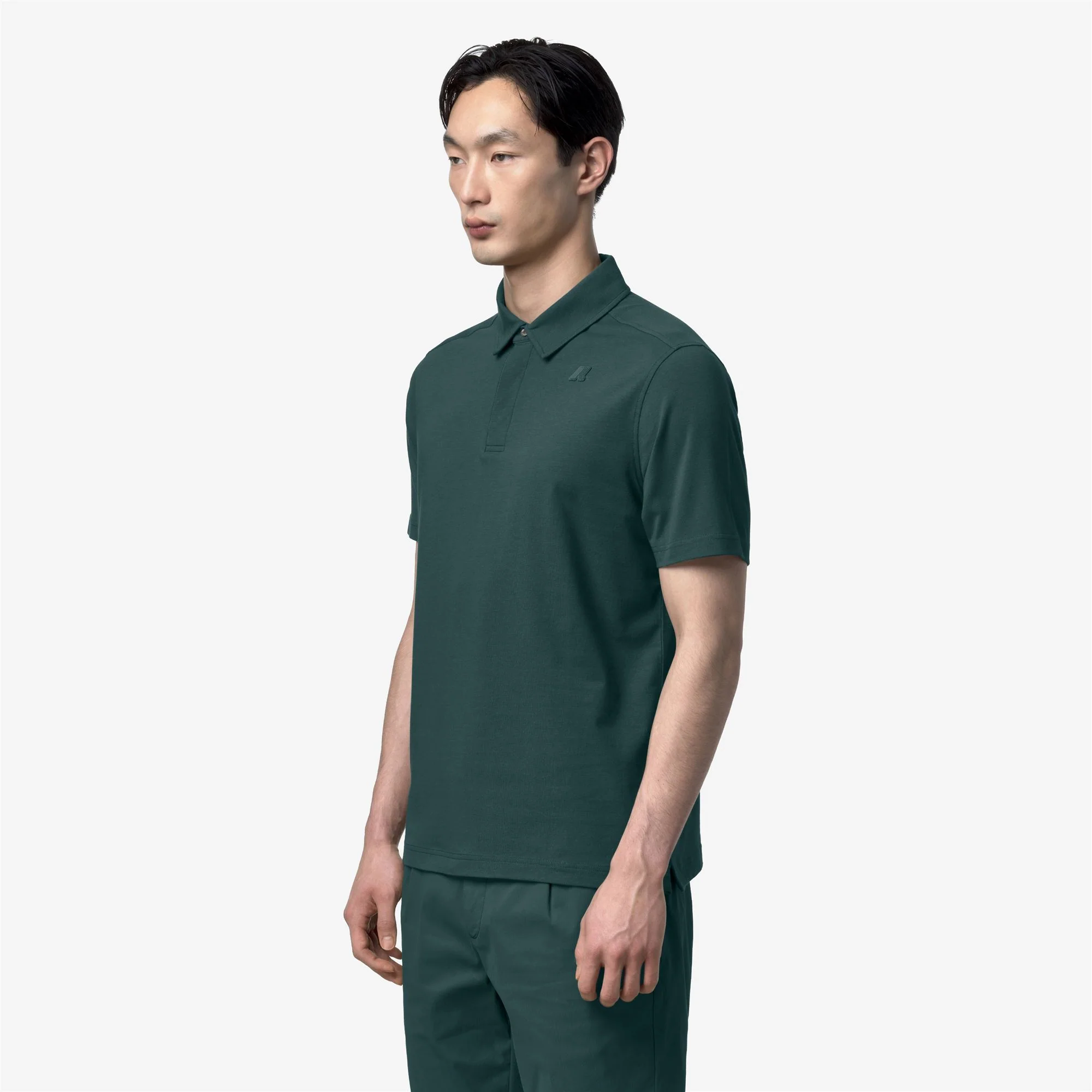 VIGGO LT STRETCH JERSEY SLIM - Polo Shirts - Polo - Man - GREEN DK JUNGLE - Image 4