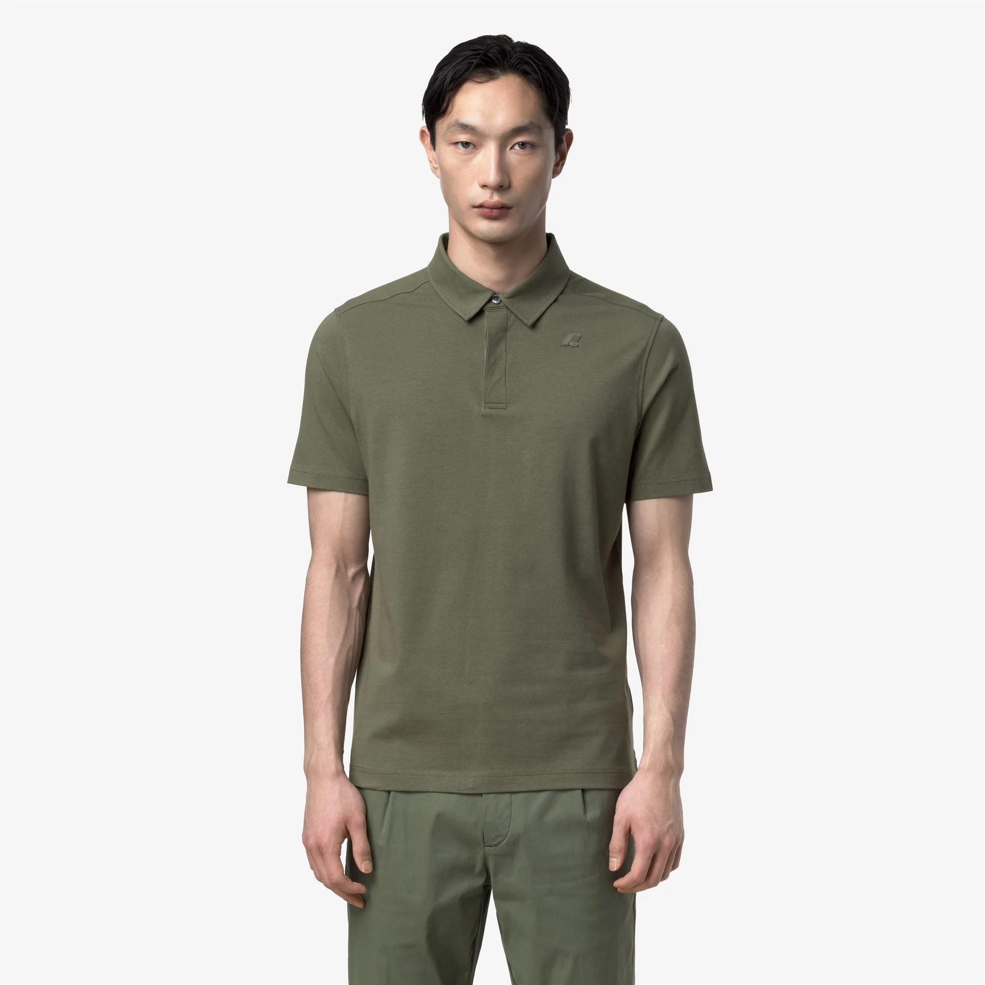VIGGO LT STRETCH JERSEY SLIM - Polo Shirts - Polo - Man - GREEN LICHEN - Image 3