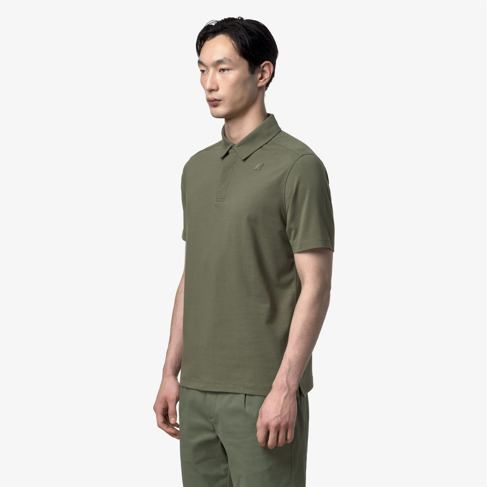 VIGGO LT STRETCH JERSEY SLIM - Polo Shirts - Polo - Man - GREEN LICHEN - Image 4